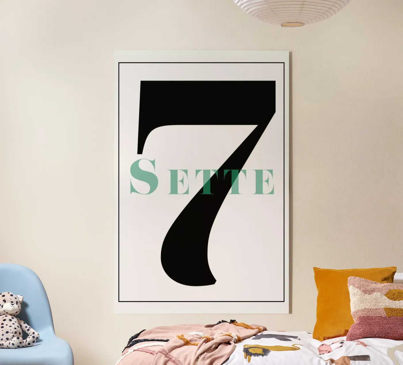 Numero 7 Acryl-Glas von In Full Color