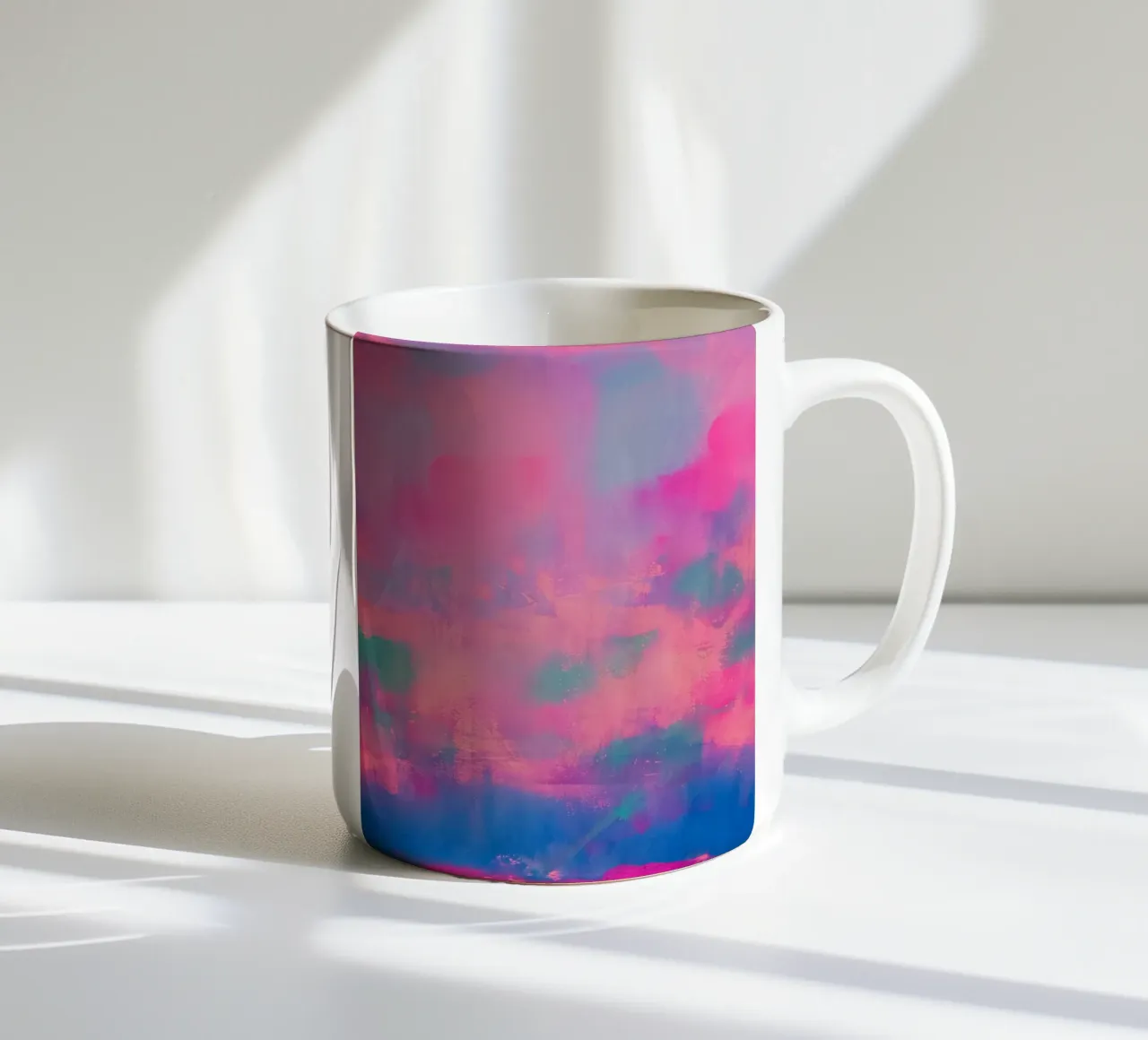 Vibrant Abstract Print - Chroma ceramic mug by FABOArt