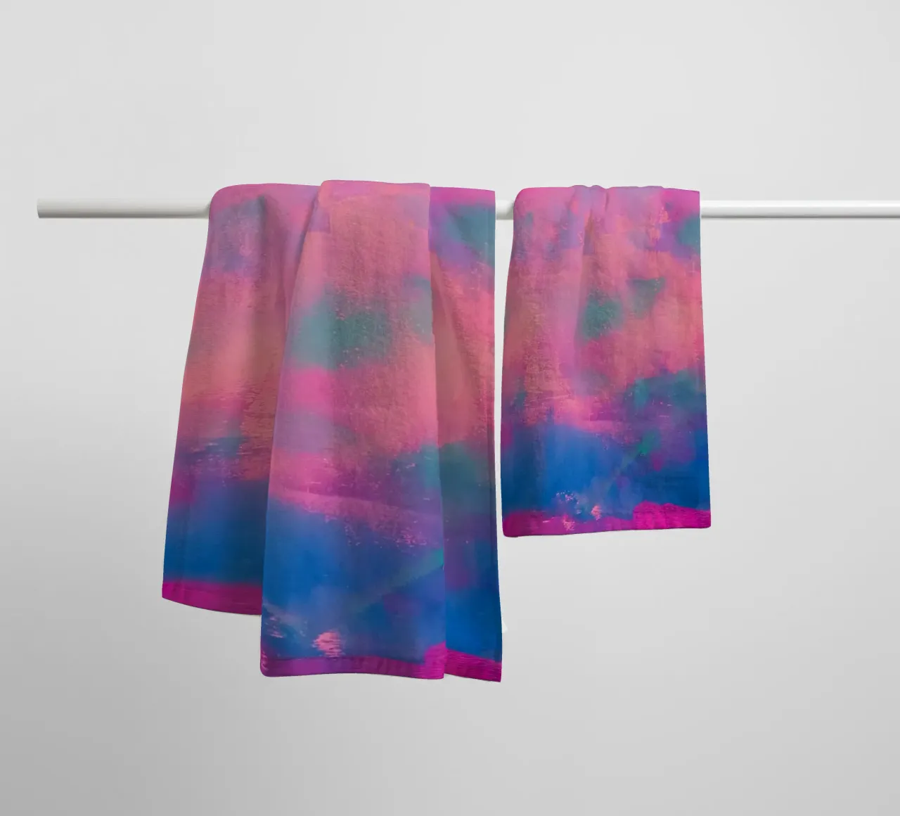 Vibrant Abstract Print - Chroma towel by FABOArt