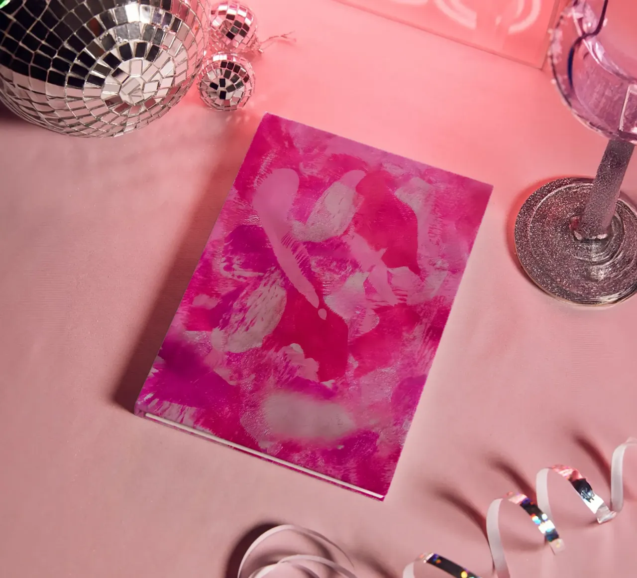 MultiPink Abstract Print notebook by FABOArt
