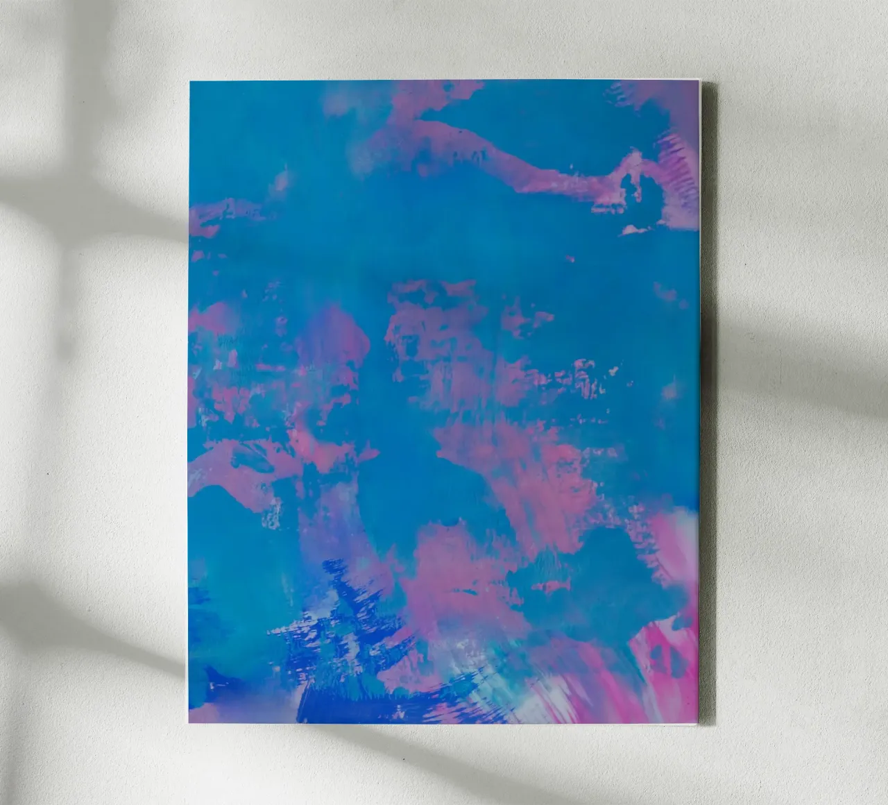 Vibrant Abstract Print - Luna canvas with Floater frame by FABOArt