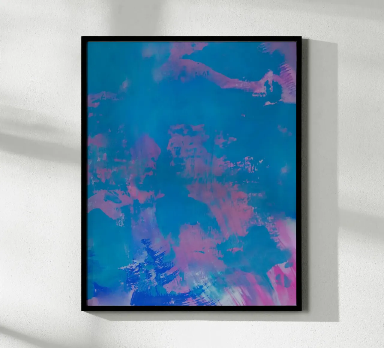 Stampa astratta vibrante - Luna poster con telaio in alluminio da FABOArt