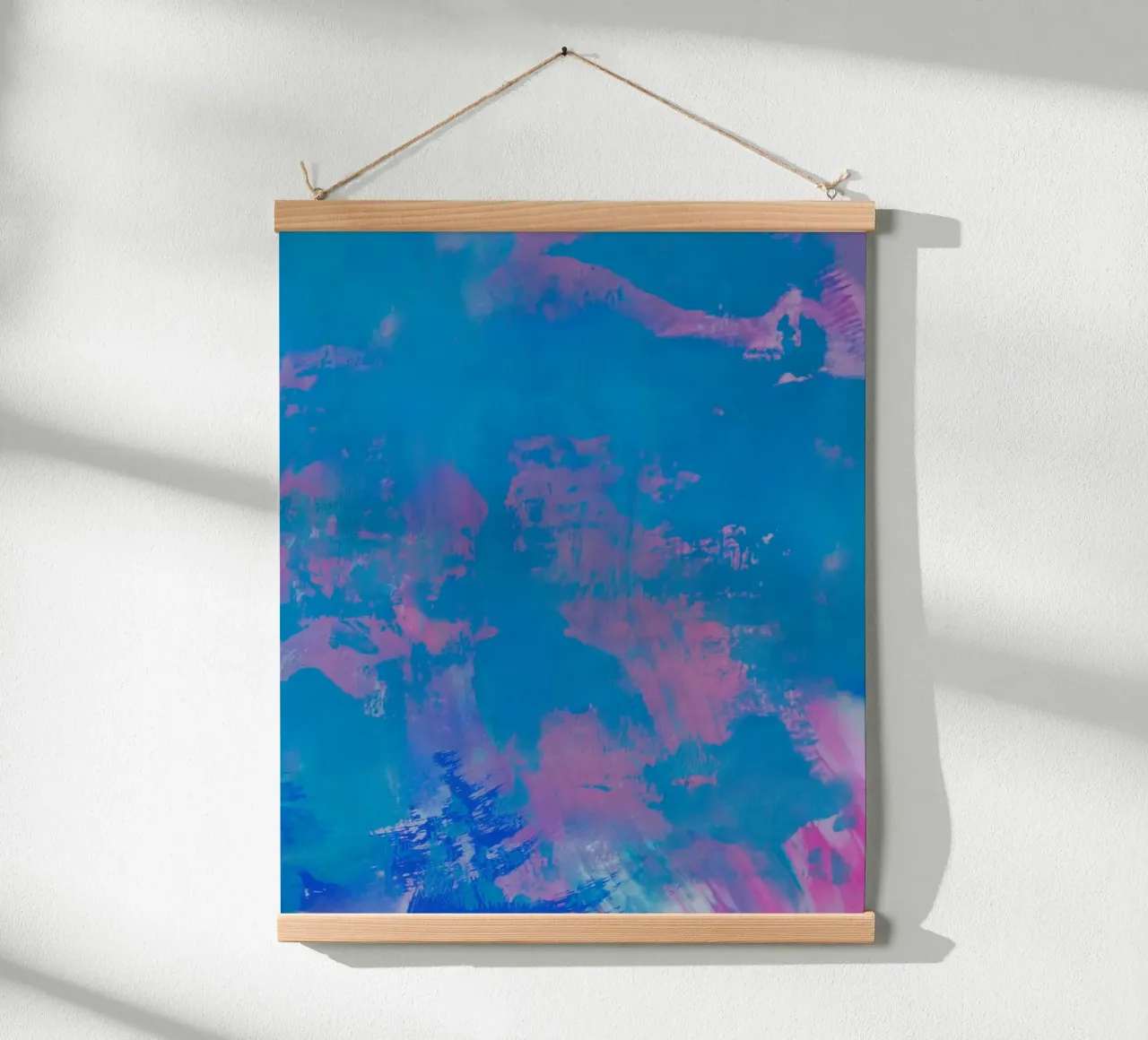 Stampa astratta vibrante - Luna poster con telaio in alluminio da FABOArt
