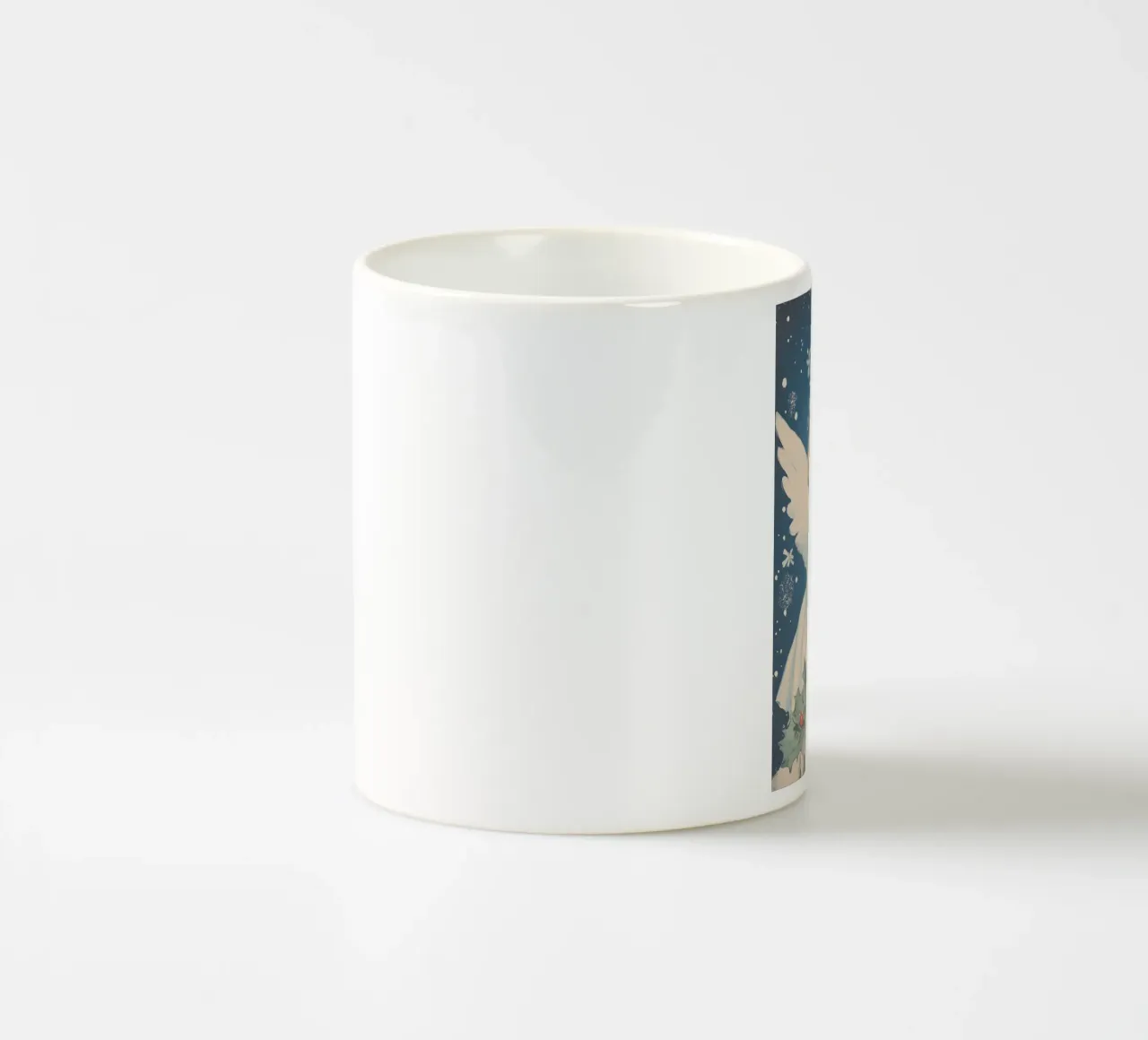 Vintage Christmas Angel ceramic mug by Melloi Art Print
