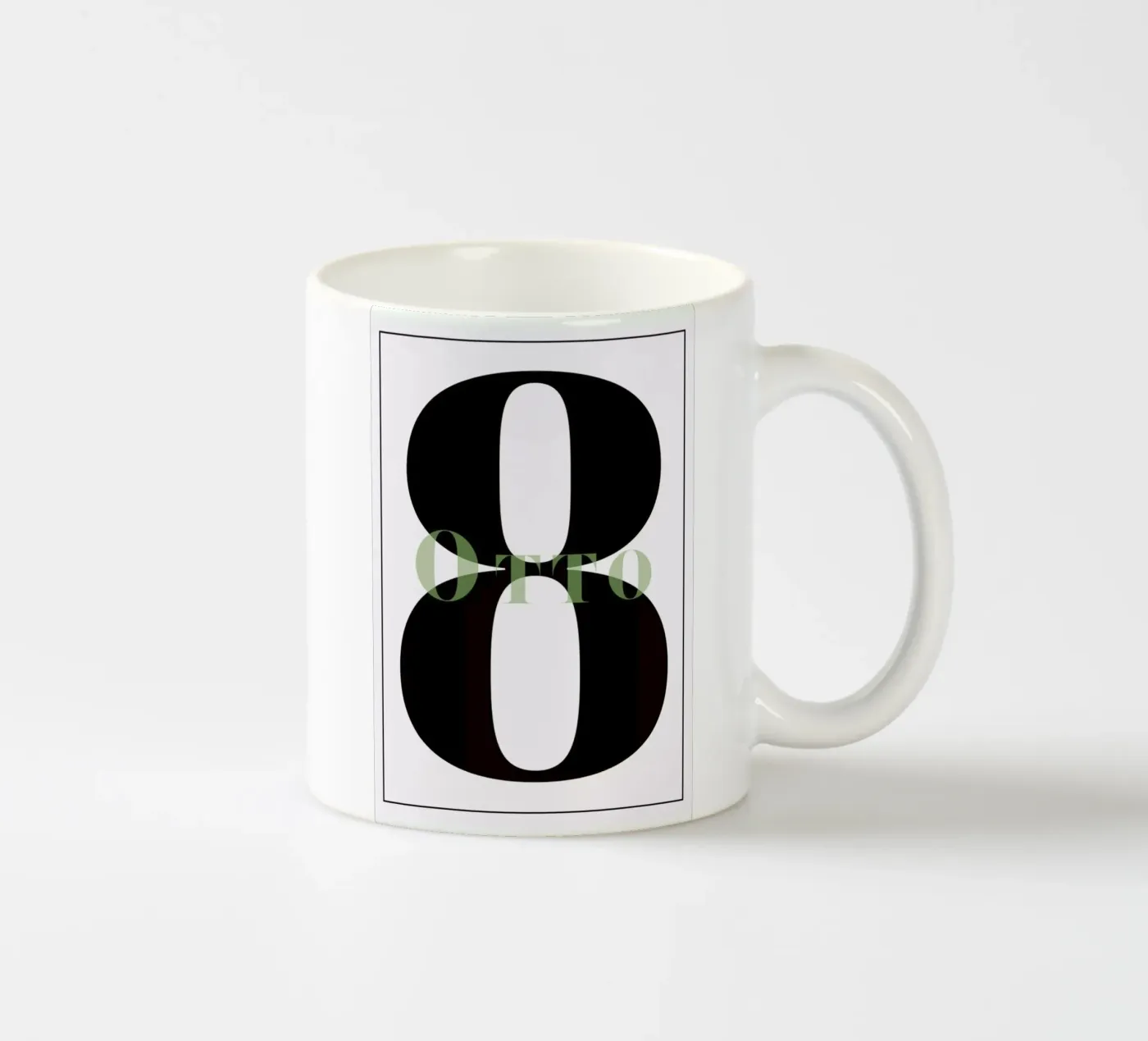 Numero 8 ceramic mug by In Full Color