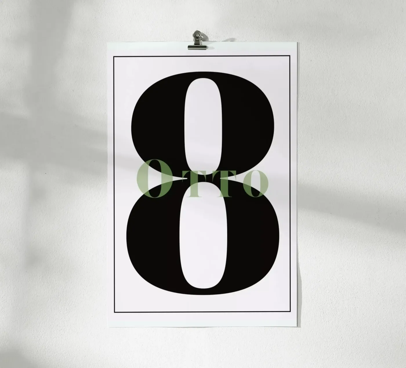 Numero 8 poster by In Full Color