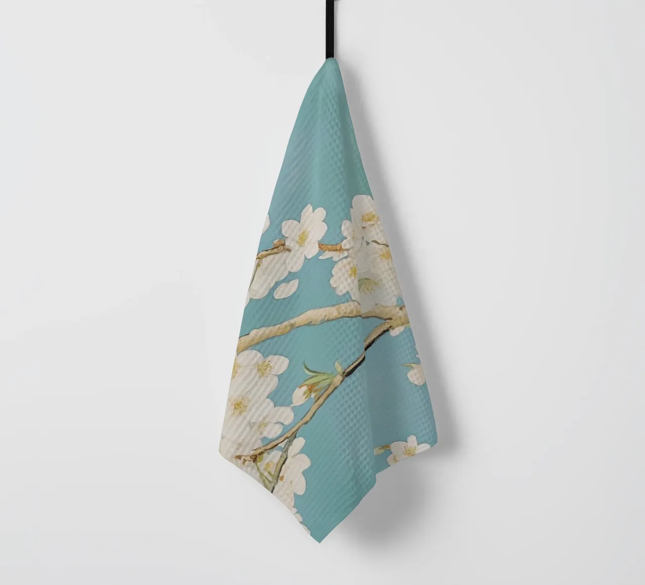 Fiore di ciliegio bianco canovaccio da cucina da Melloi Art Print