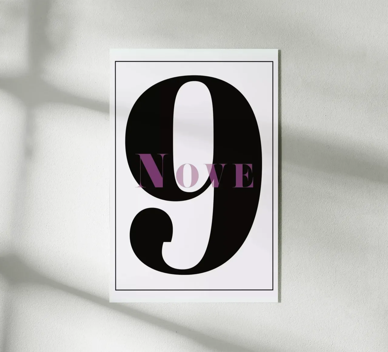 Numero 9 plexiglass da In Full Color