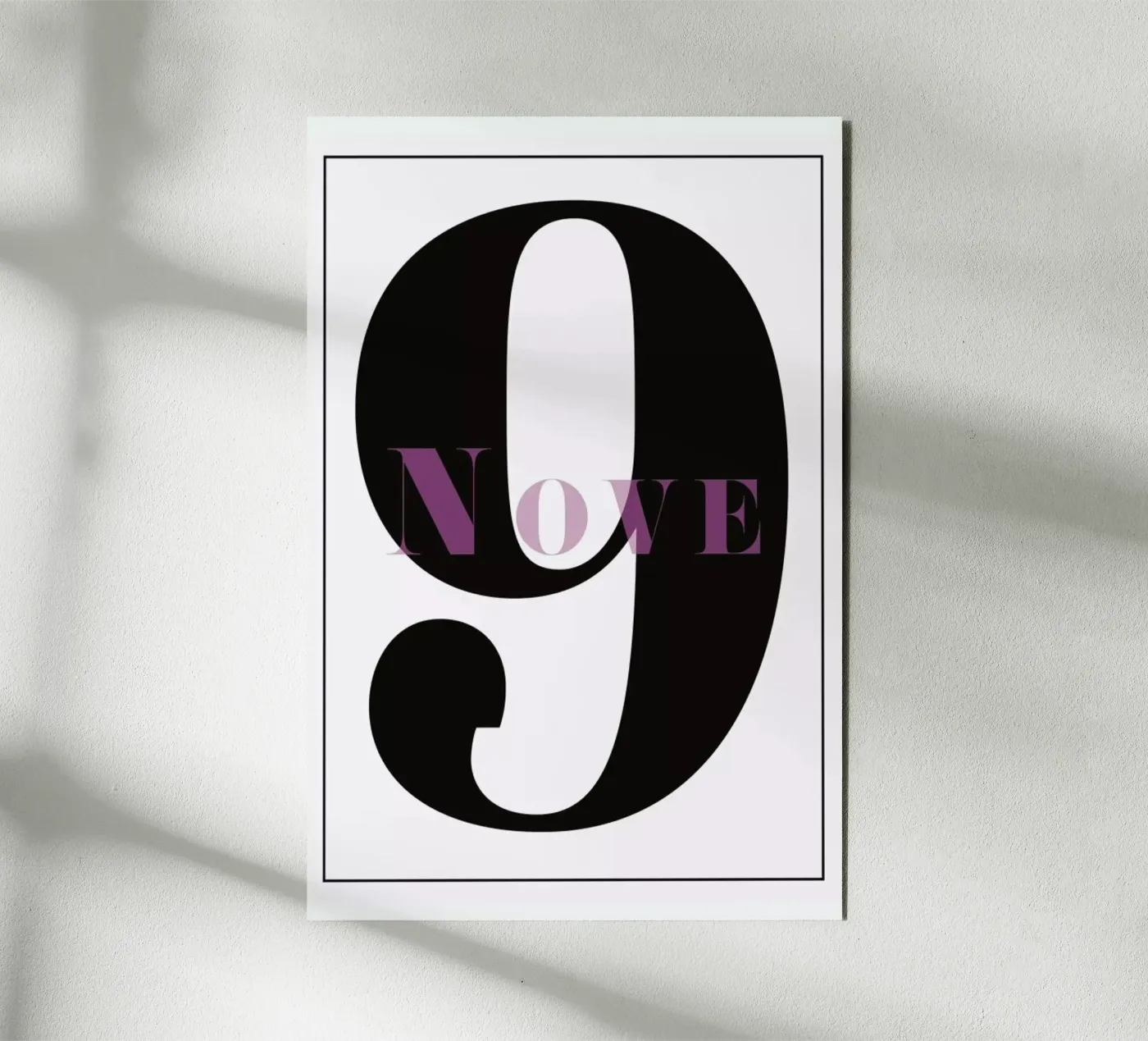 Numero 9 forex plate by In Full Color