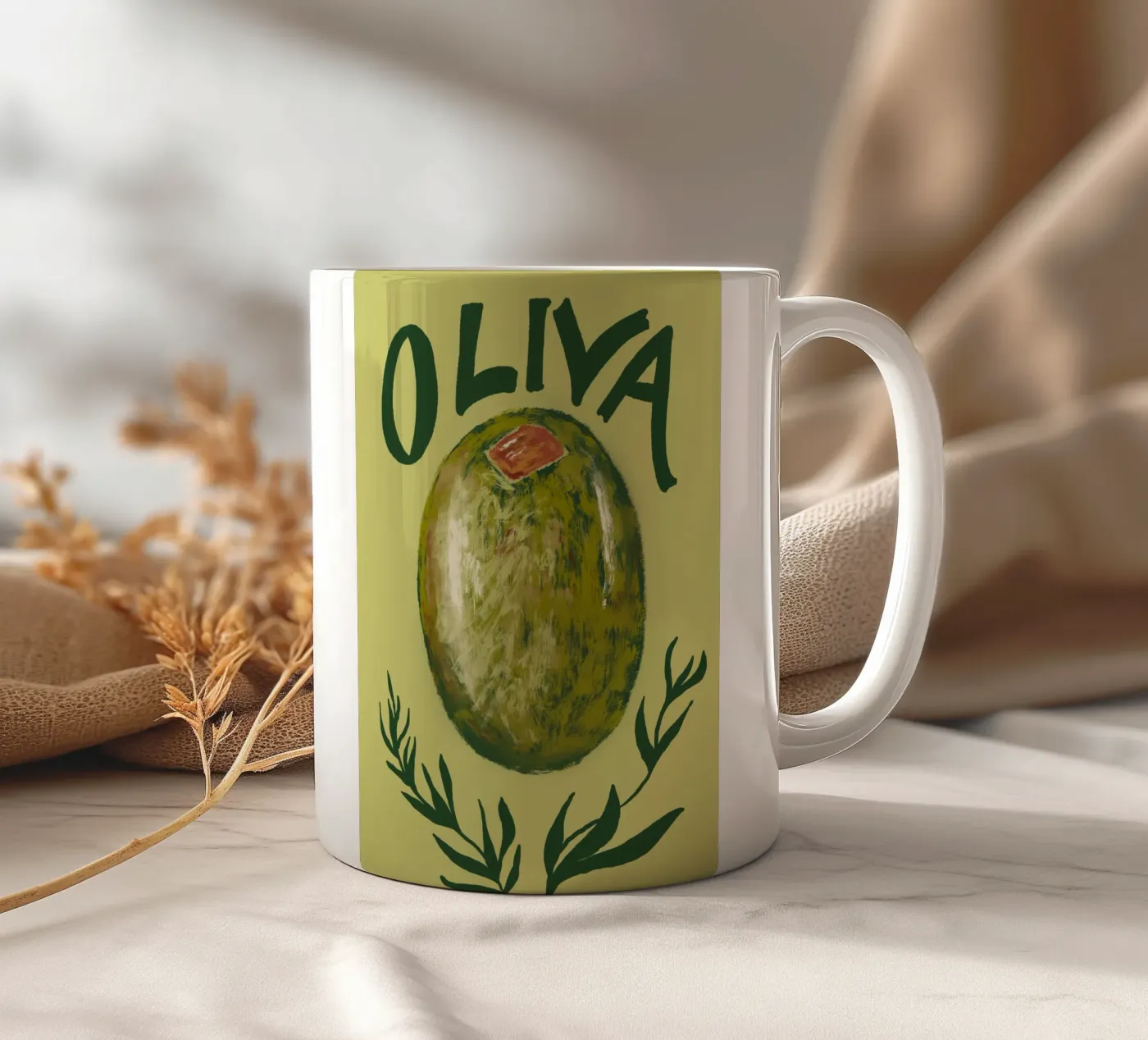 Oliva ceramic mug by Studio Dolci