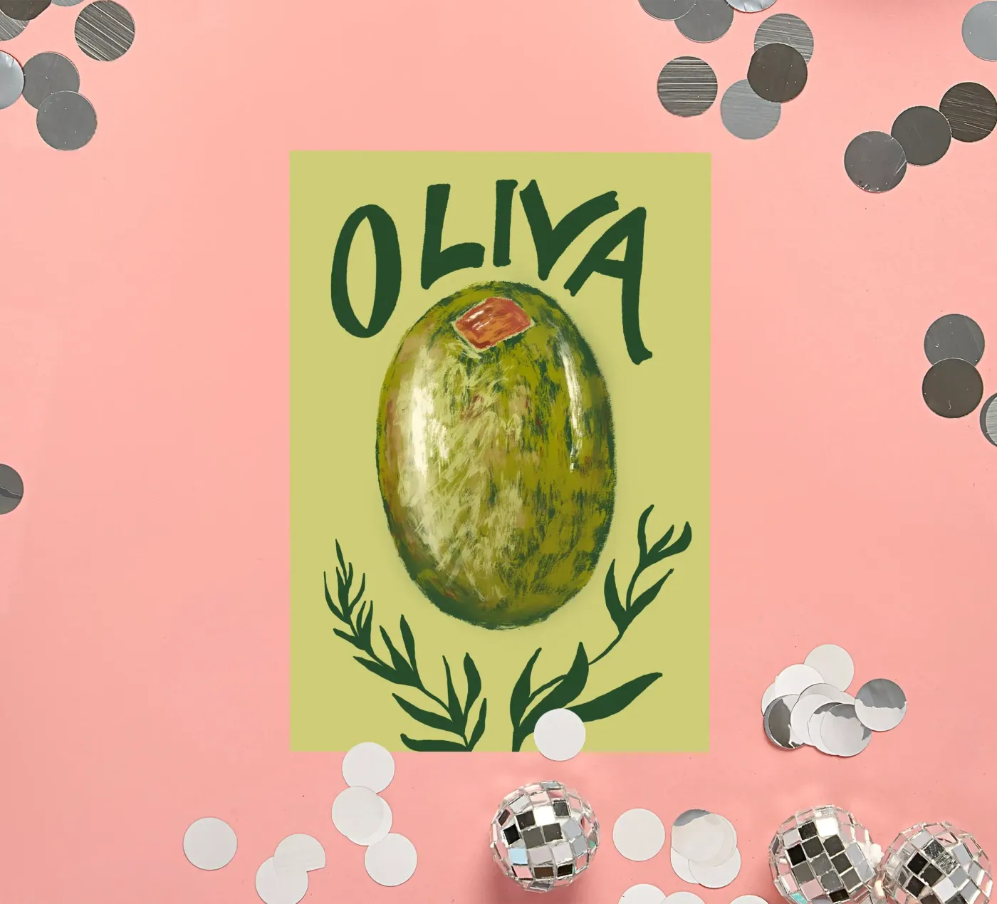 Oliva sticker van Studio Dolci