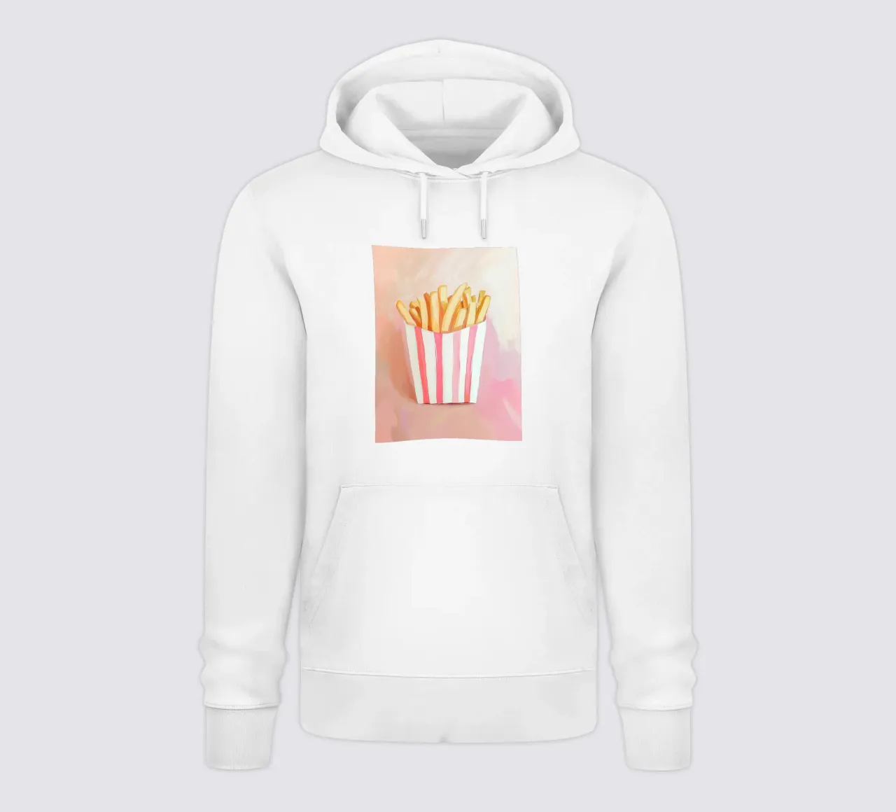 Frische Retro Pommes Hoodie von Carinaprint