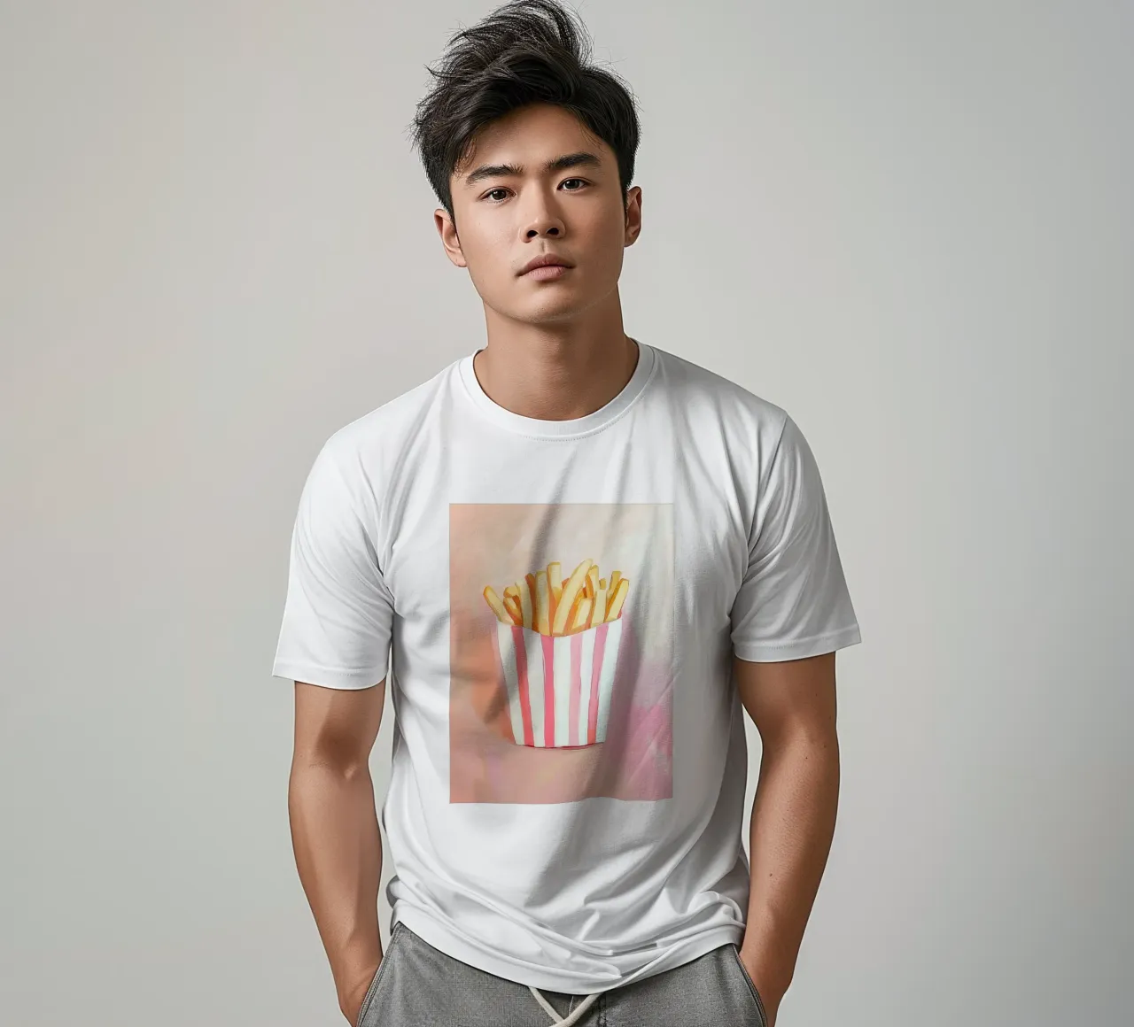 Patatine fresche e retrò t-shirt da Carinaprint
