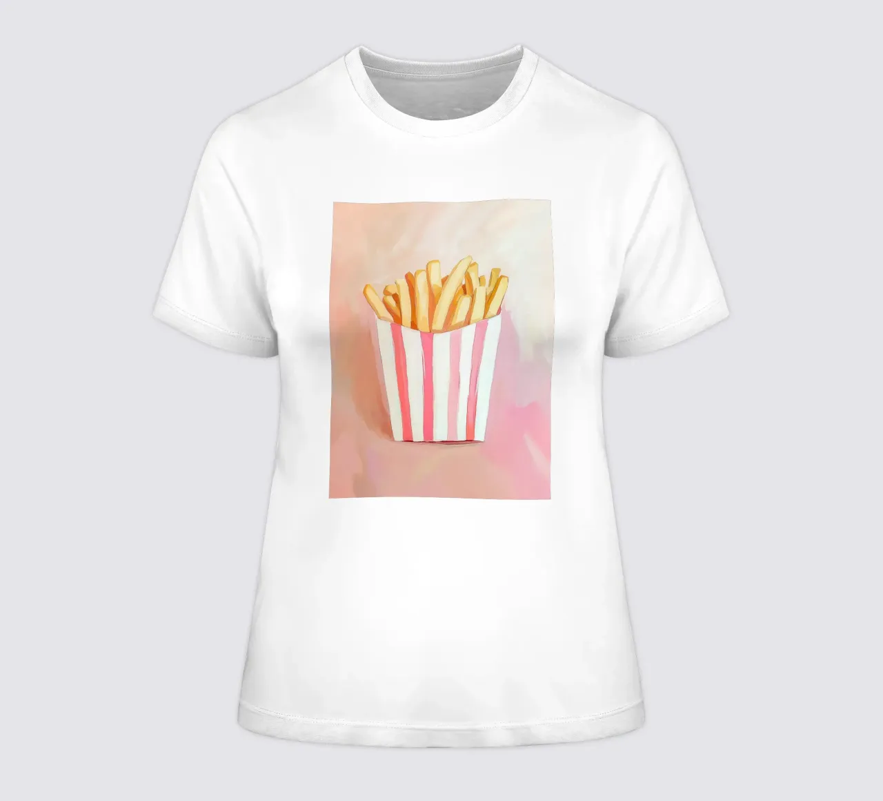 Patatine fresche e retrò t-shirt da donna da Carinaprint