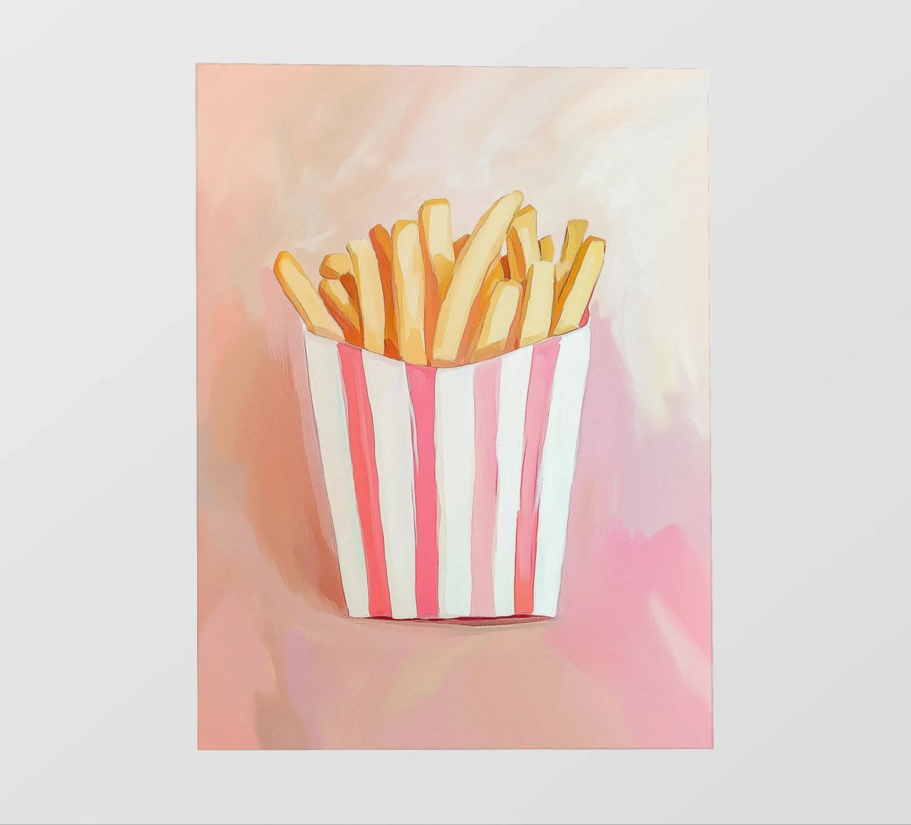 Frische Retro Pommes Fototapete von Carinaprint