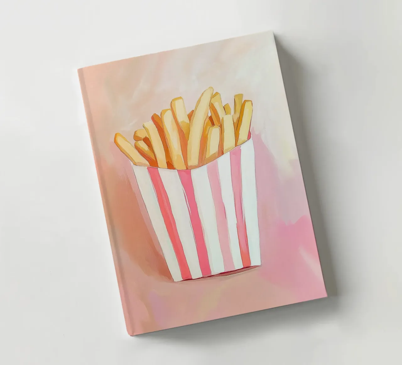 Frische Retro Pommes Notizbuch von Carinaprint