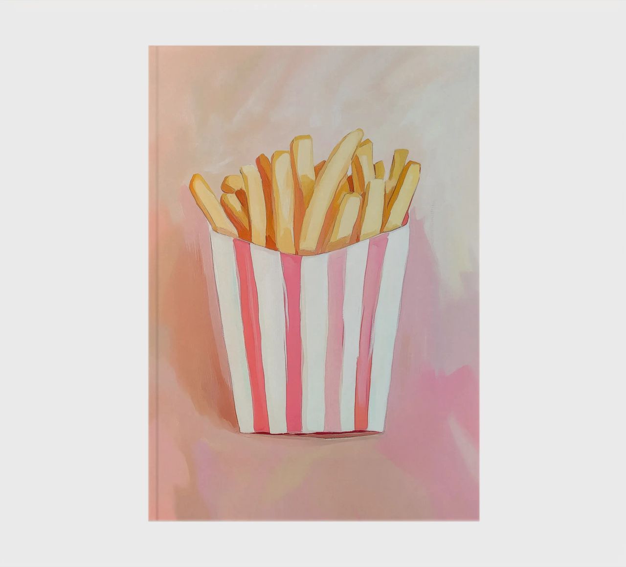 Fresh retro fries notebook by Carinaprint