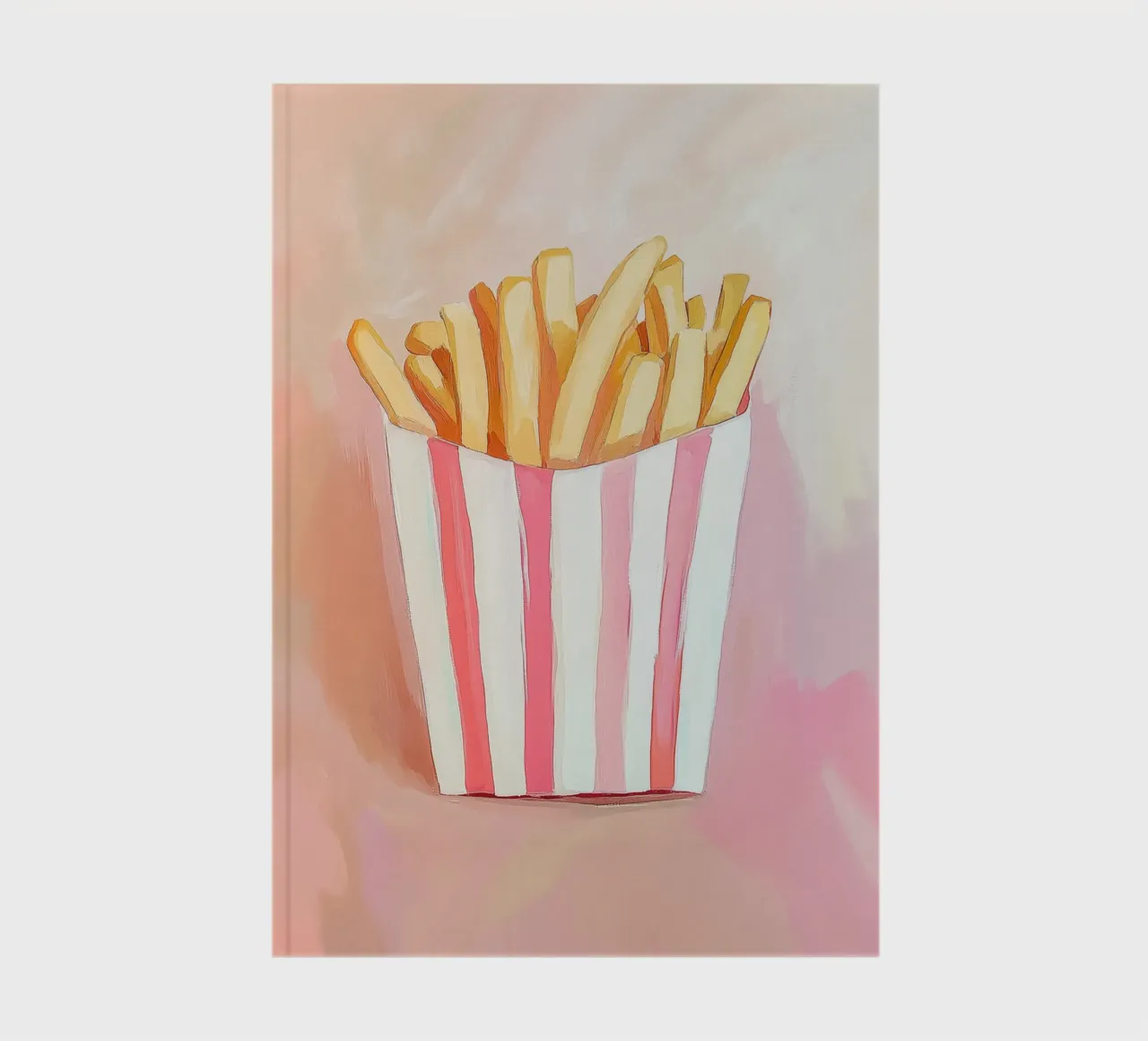 Frische Retro Pommes Notizbuch von Carinaprint