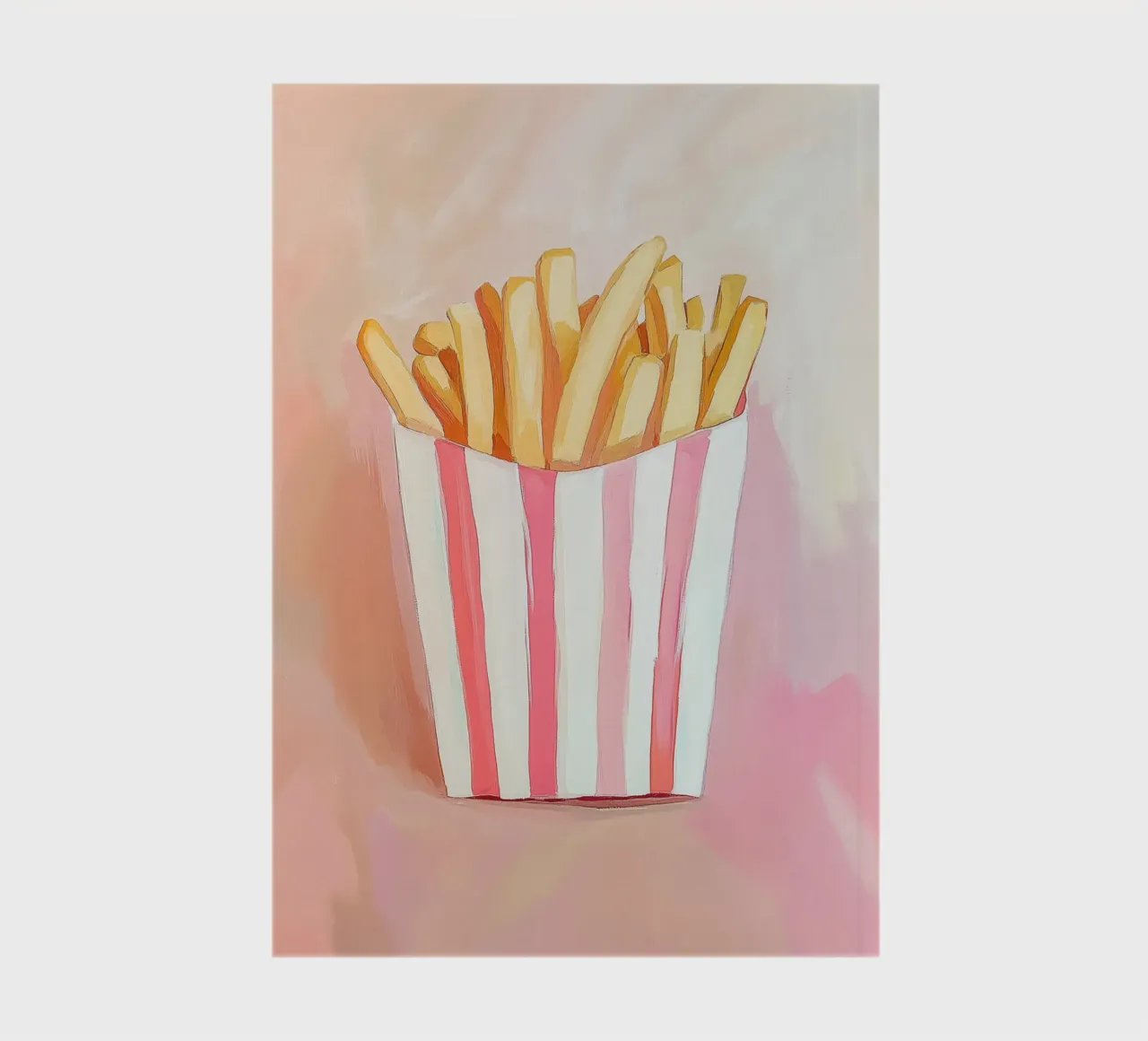 Frische Retro Pommes Notizbuch von Carinaprint