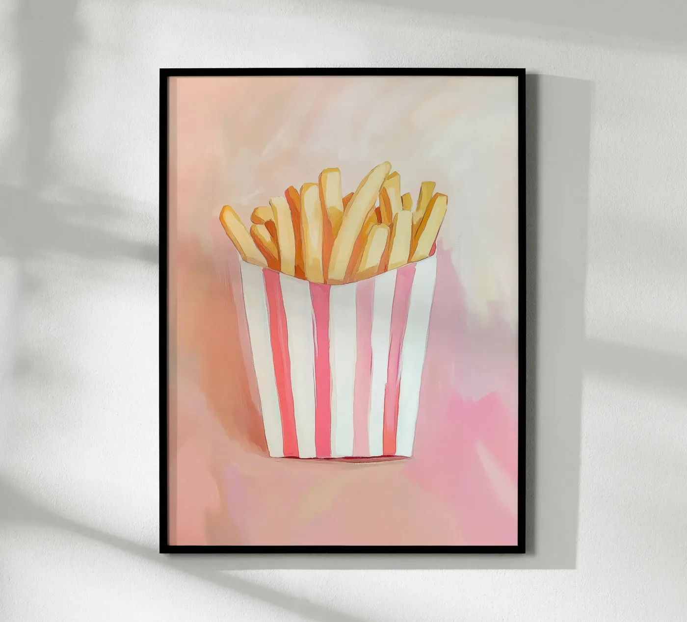 Fresh retro fries poster by Carinaprint