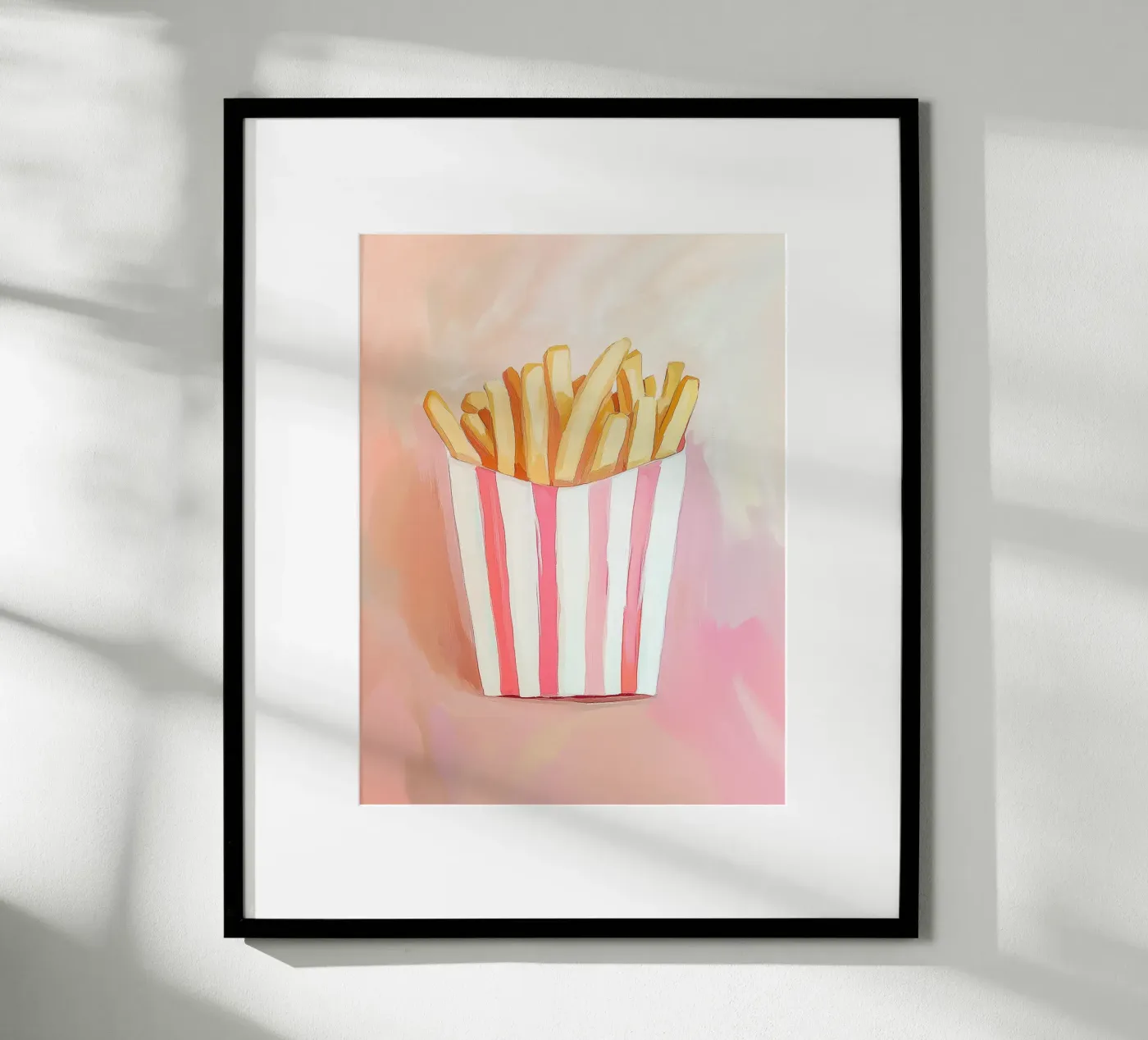 Fresh retro fries poster by Carinaprint