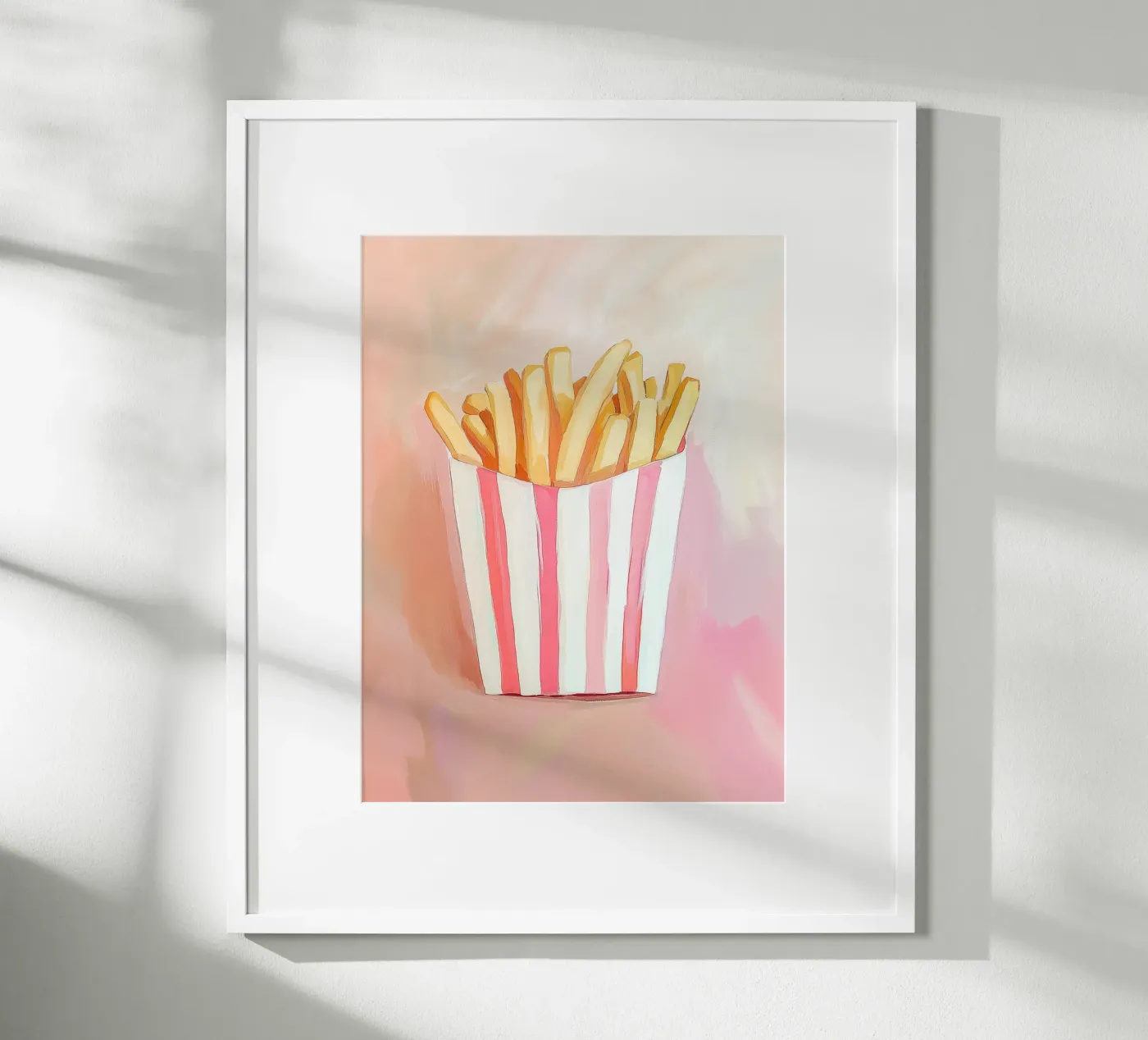 Fresh retro fries poster by Carinaprint