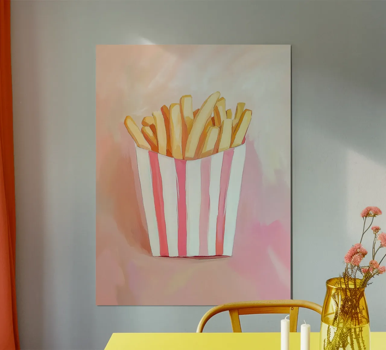 Fresh retro fries poster by Carinaprint