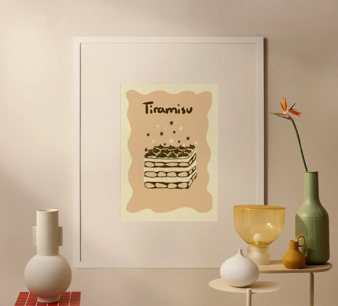 Tiramisu poster with aluminum frame by Studio Dolci