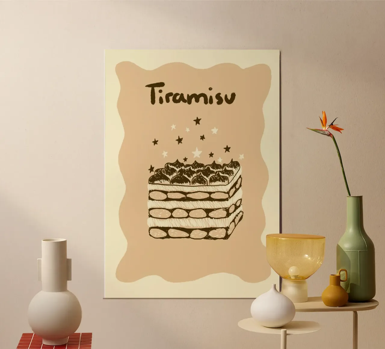 Tiramisu poster with aluminum frame by Studio Dolci