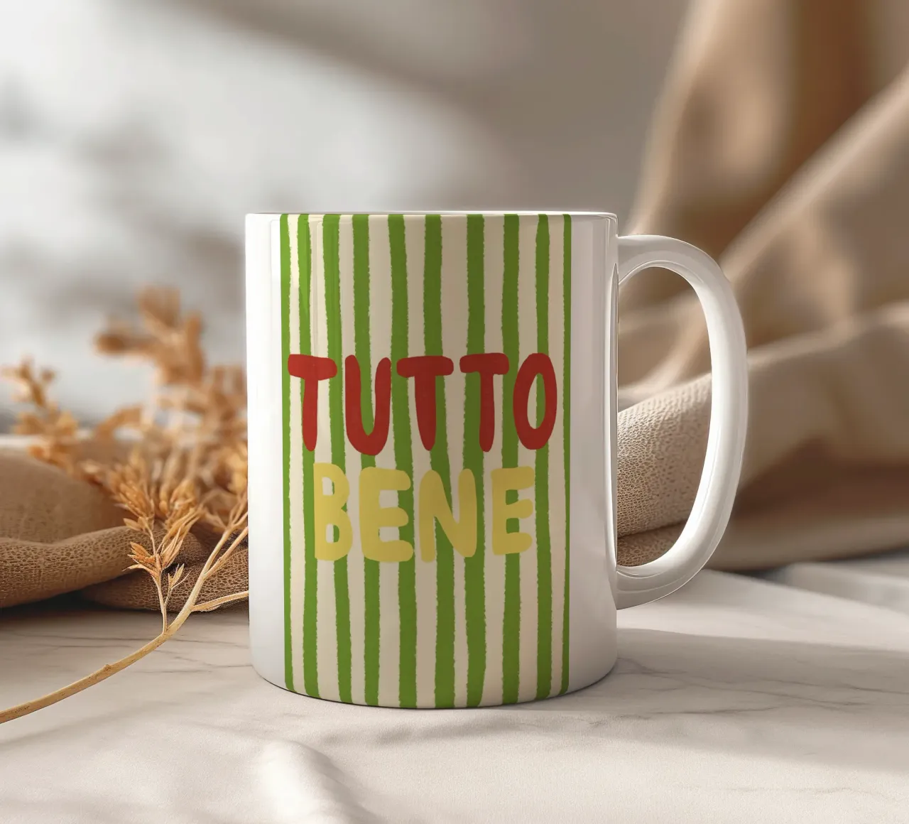 Tutto Bene tazza in ceramica da Studio Dolci