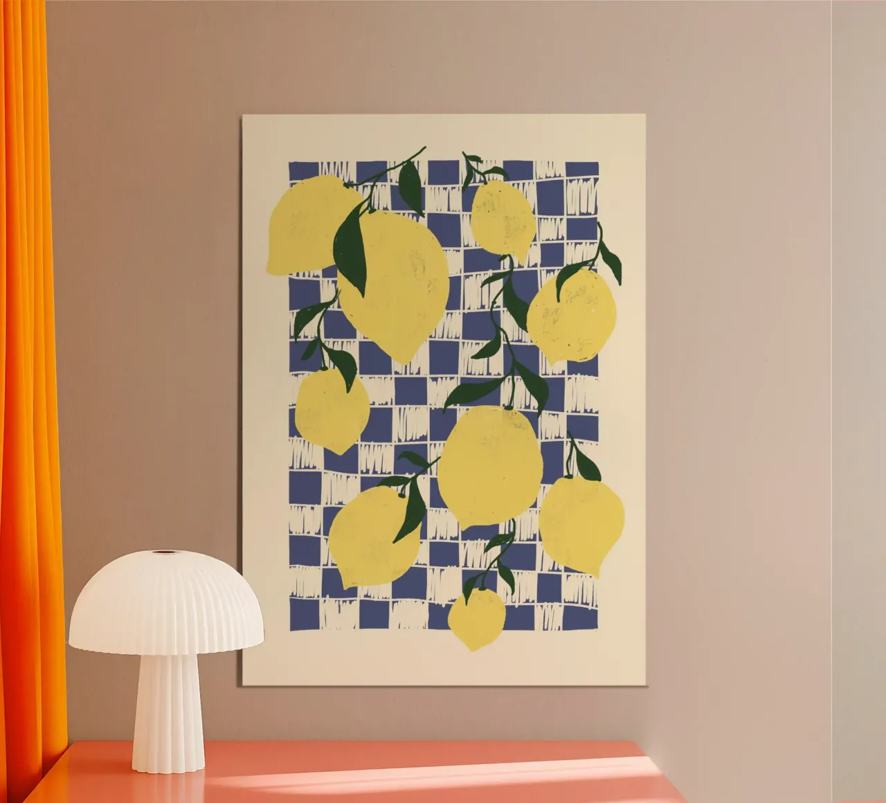 Zitronen poster con telaio in plastica da Studio Dolci
