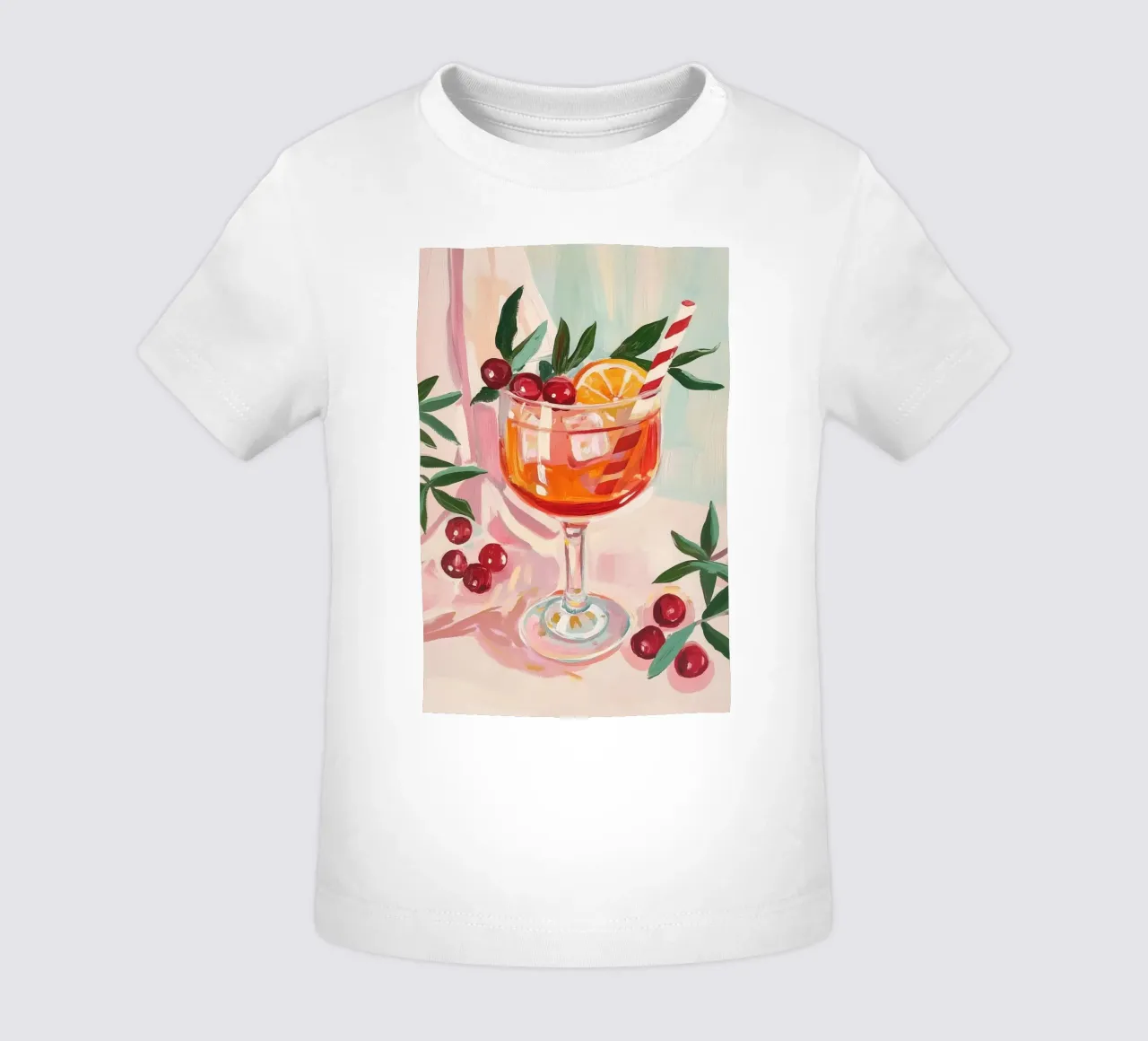 Festlicher Aperol Spritz Cocktail mit Preiselbeeren Baby T-Shirt von Melloi Art Print