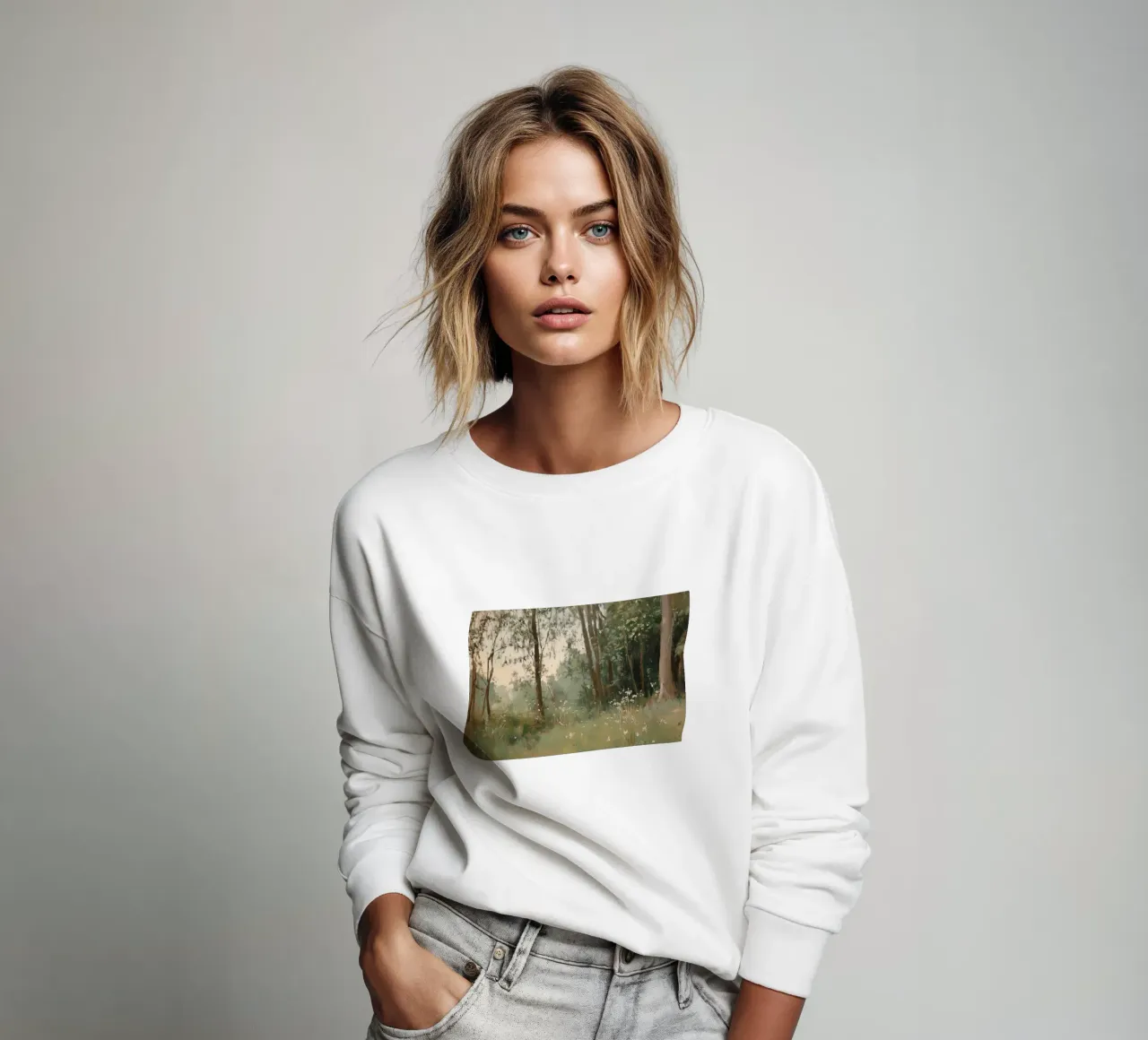 Foresta verde felpa da Melloi Art Print