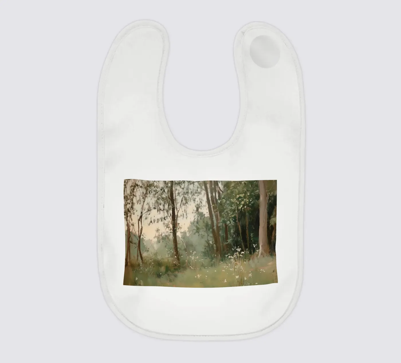 Grüner Wald Babylätzchen von Melloi Art Print
