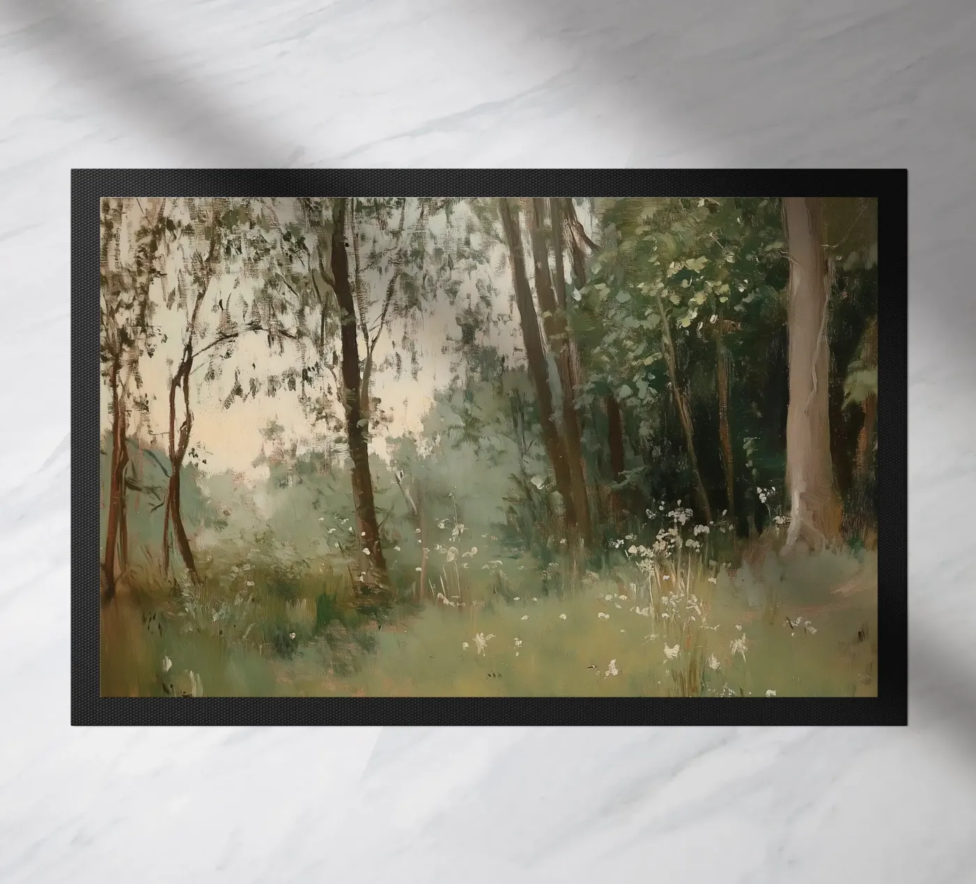 Forêt verte paillasson de Melloi Art Print