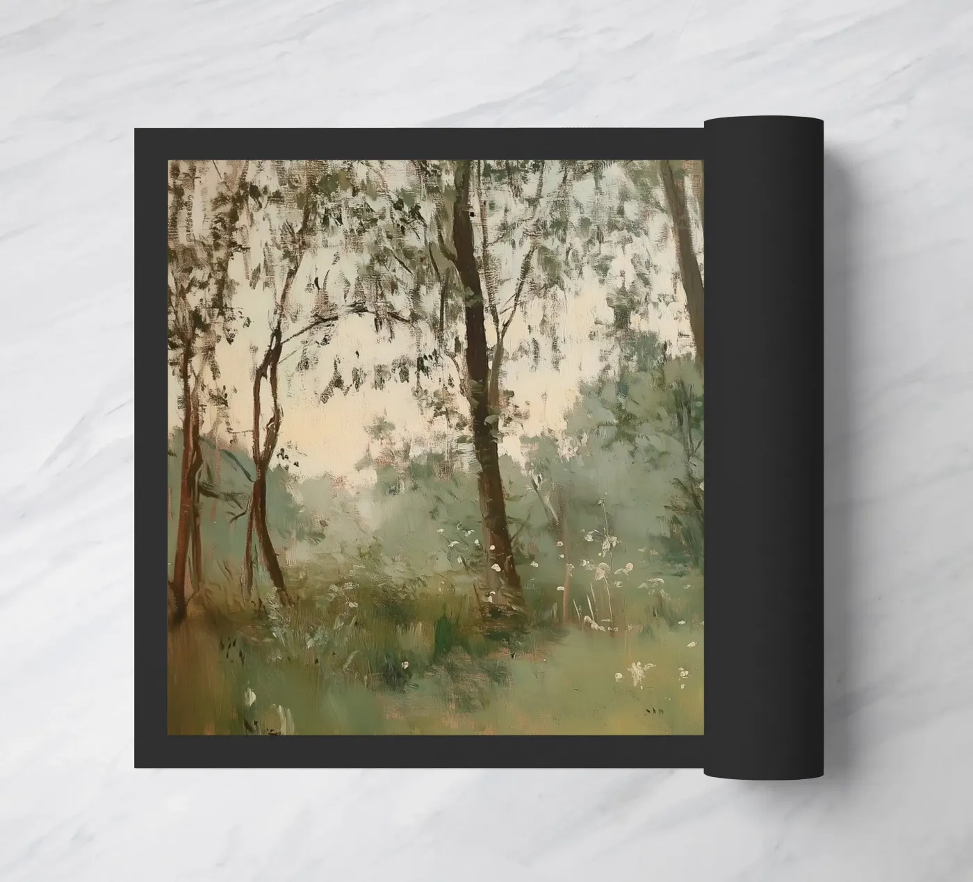 Forêt verte paillasson de Melloi Art Print