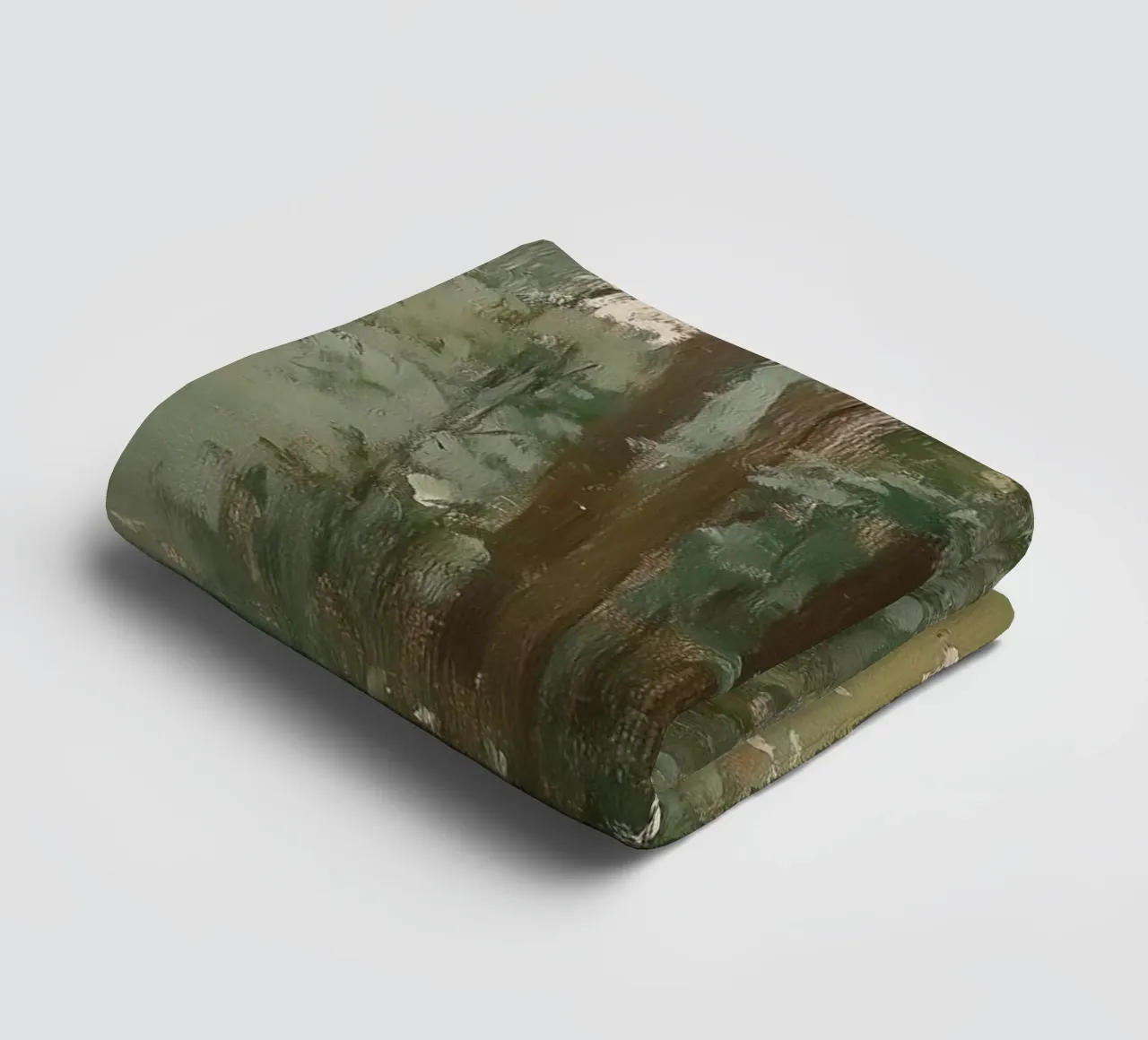 Foresta verde asciugamano da bagno da Melloi Art Print