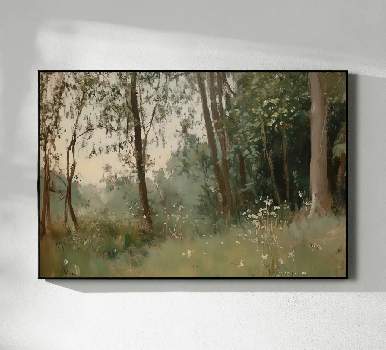 Foresta verde plexiglass da Melloi Art Print