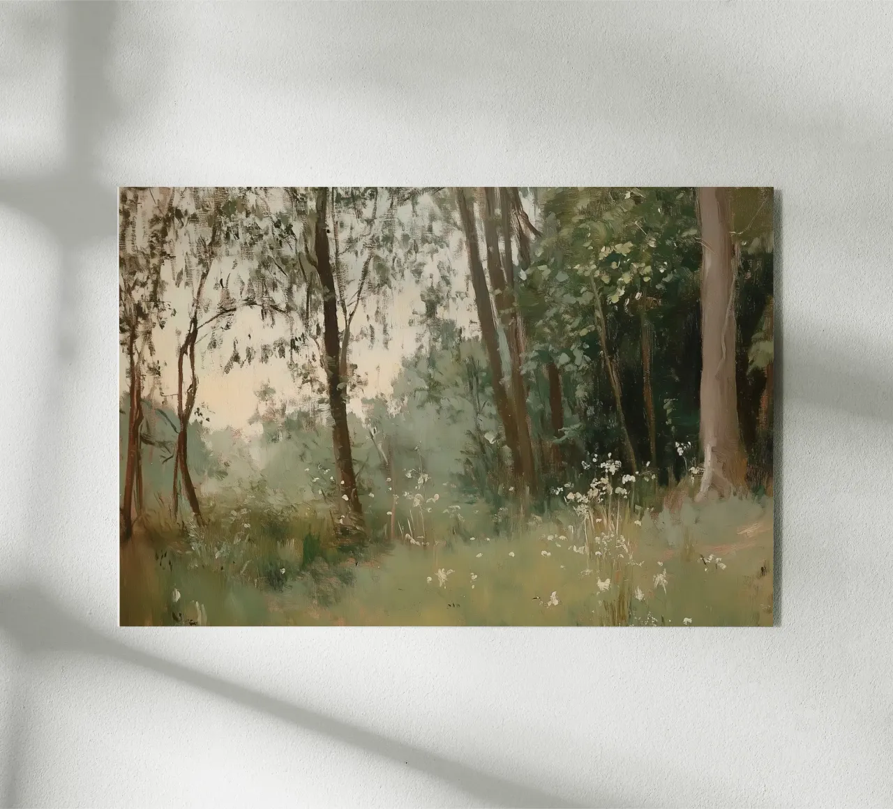 Foresta verde plexiglass da Melloi Art Print