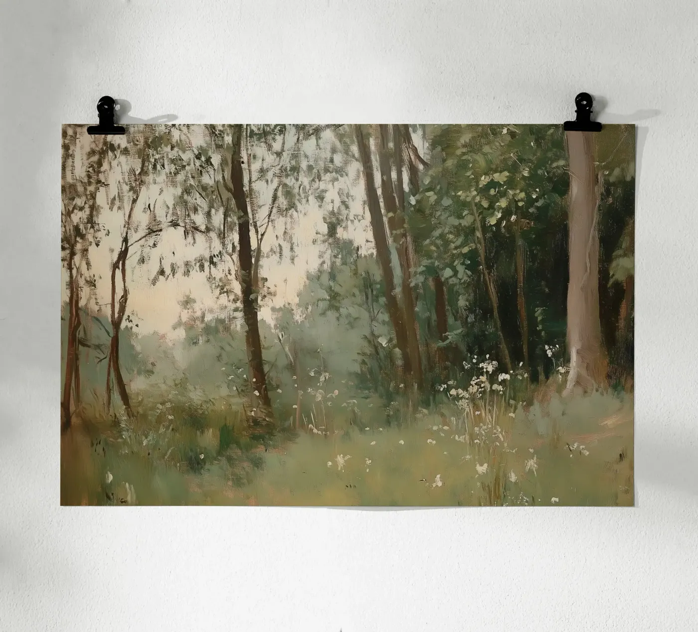 Green Forest poster by Melloi Art Print