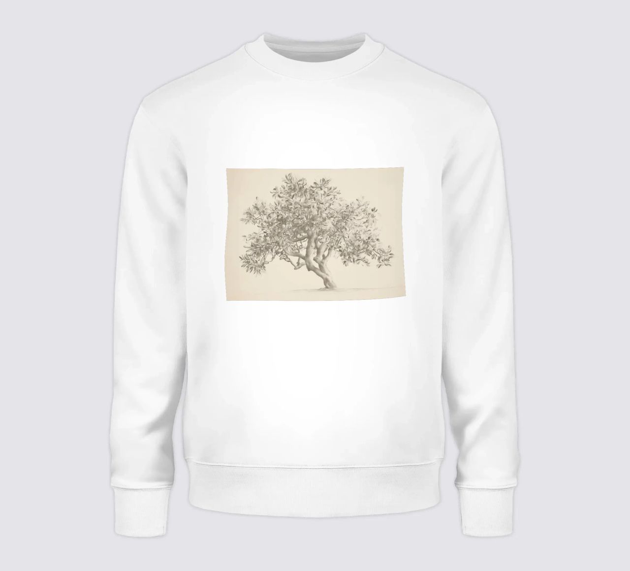 Vintage Tree Dibujo a lápiz sudadera de Melloi Art Print