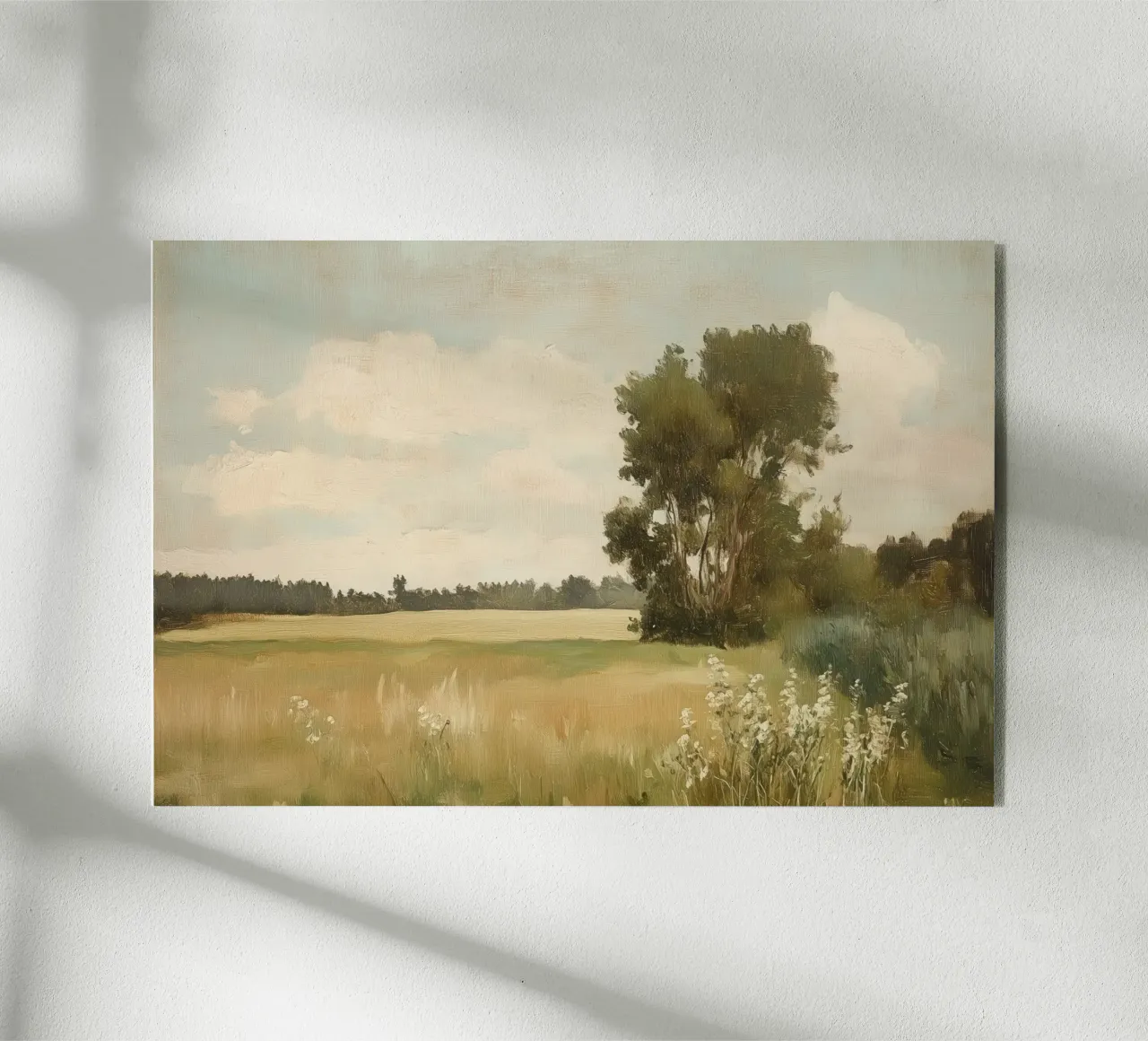 Paesaggio verde plexiglass da Melloi Art Print
