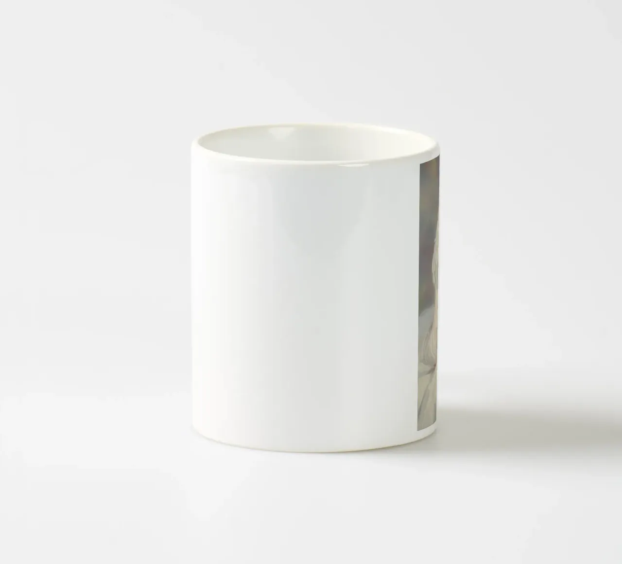 Ritratto in abito vittoriano vintage tazza in ceramica da Melloi Art Print
