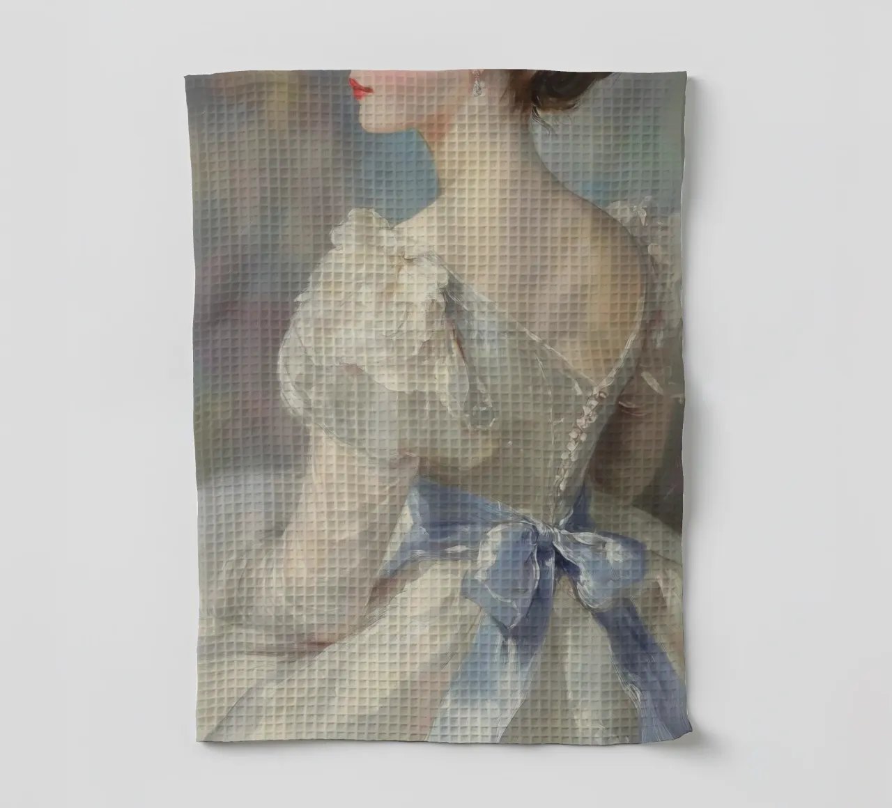 Ritratto in abito vittoriano vintage canovaccio da cucina da Melloi Art Print