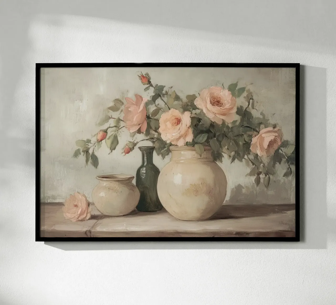 Rose in vaso Natura morta poster da Melloi Art Print