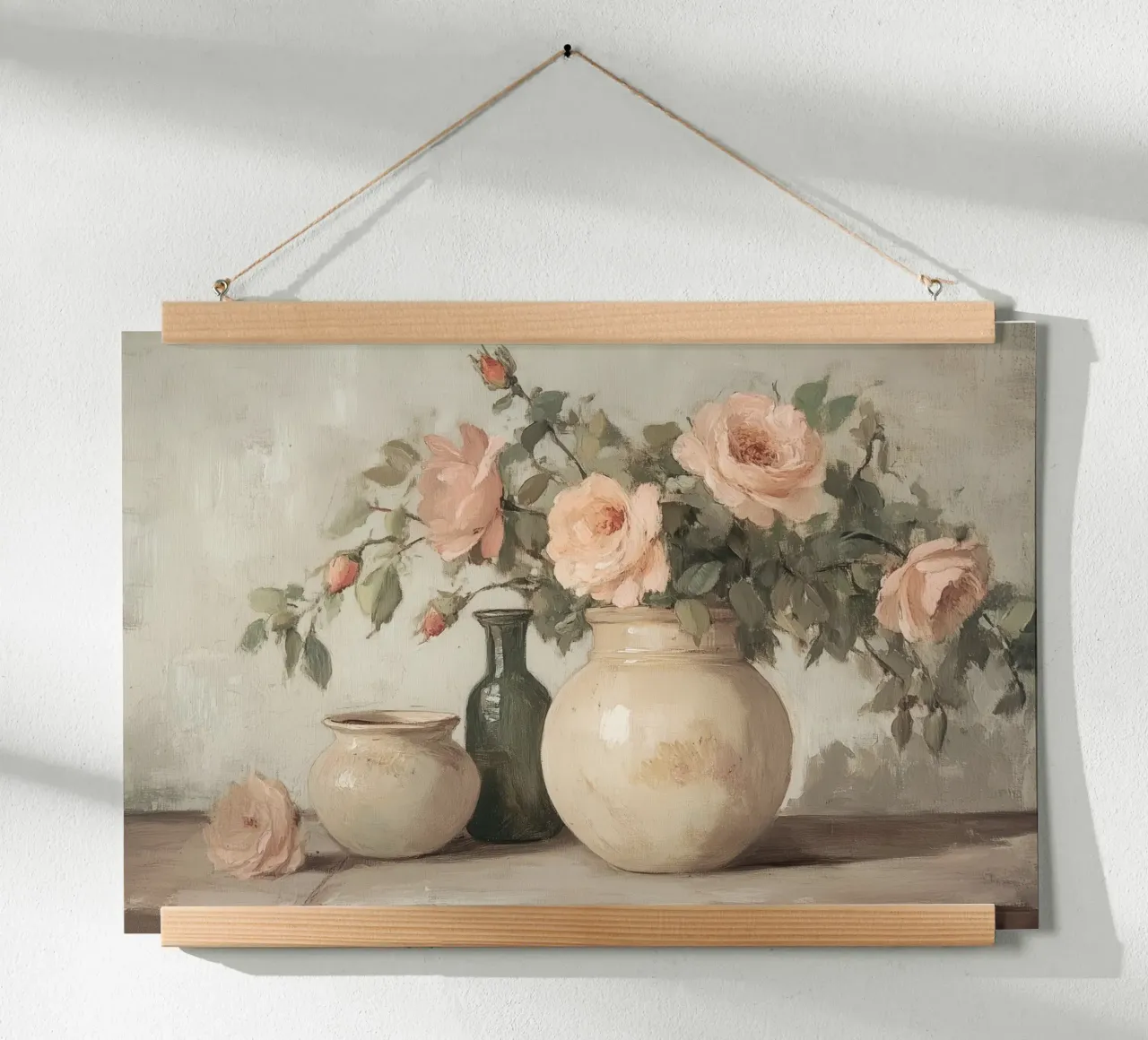Rose in vaso Natura morta poster da Melloi Art Print