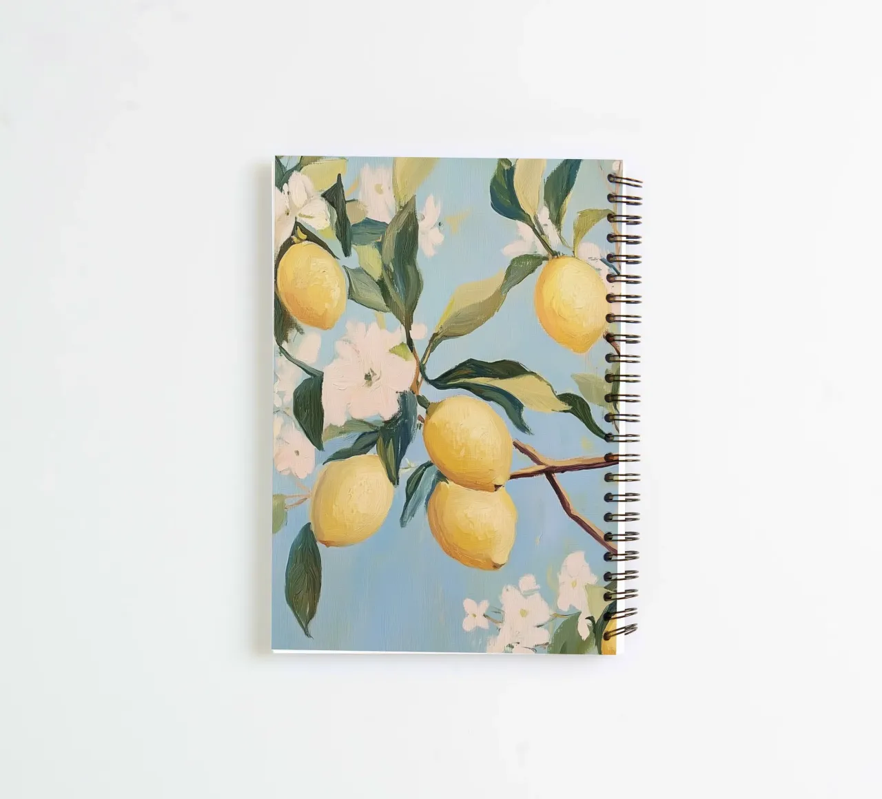 Lemon Tree Branches spiral notebook by Melloi Art Print