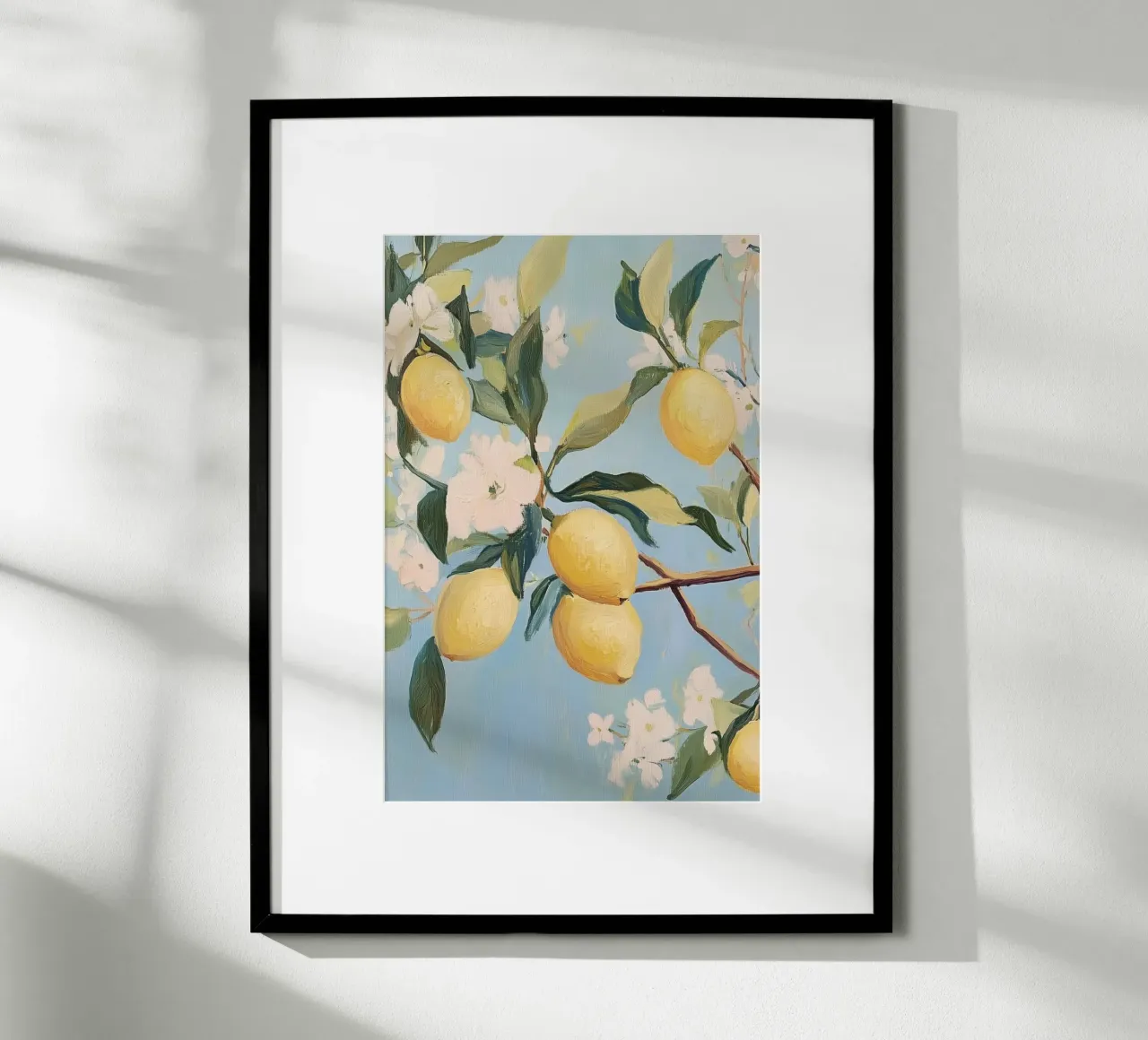 Lemon Tree Branches hahnemühle by Melloi Art Print