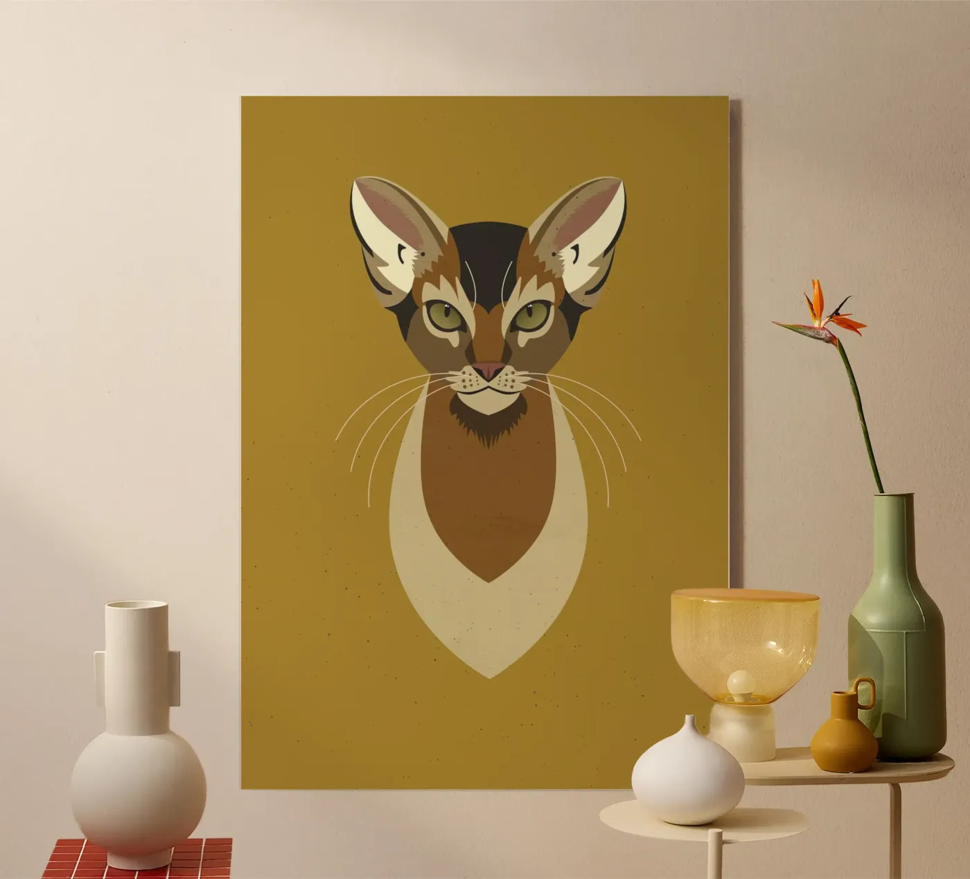 Burma Cat acryl van DARIA IVANOVNA