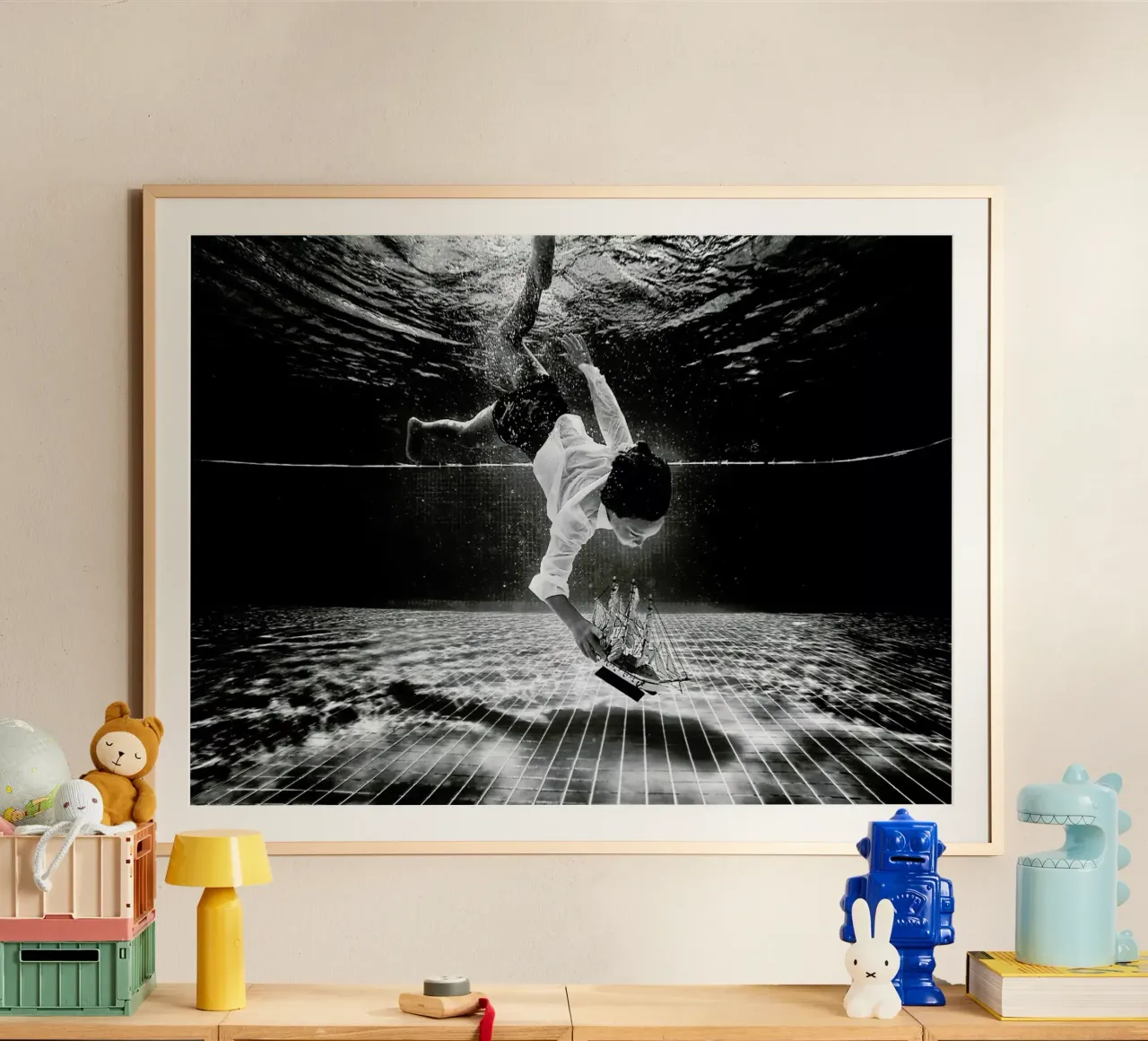 Mercan Murat Aslankara poster con telaio in legno da Pictufy